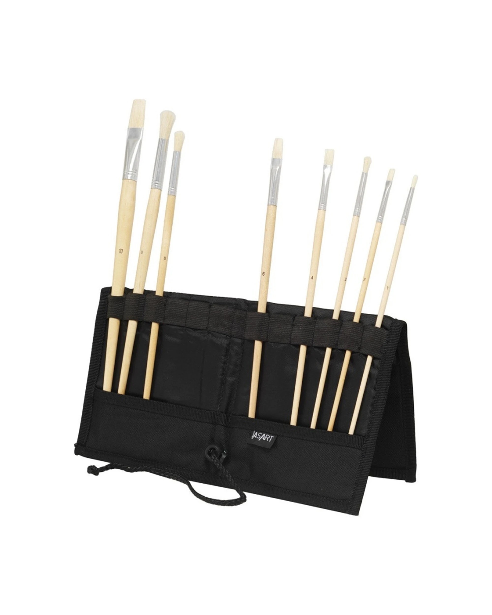 1 Jasart 12-Brush Holder Storage Organiser Wallet Protective Foldable 35x32cm - Black, 1 of 2