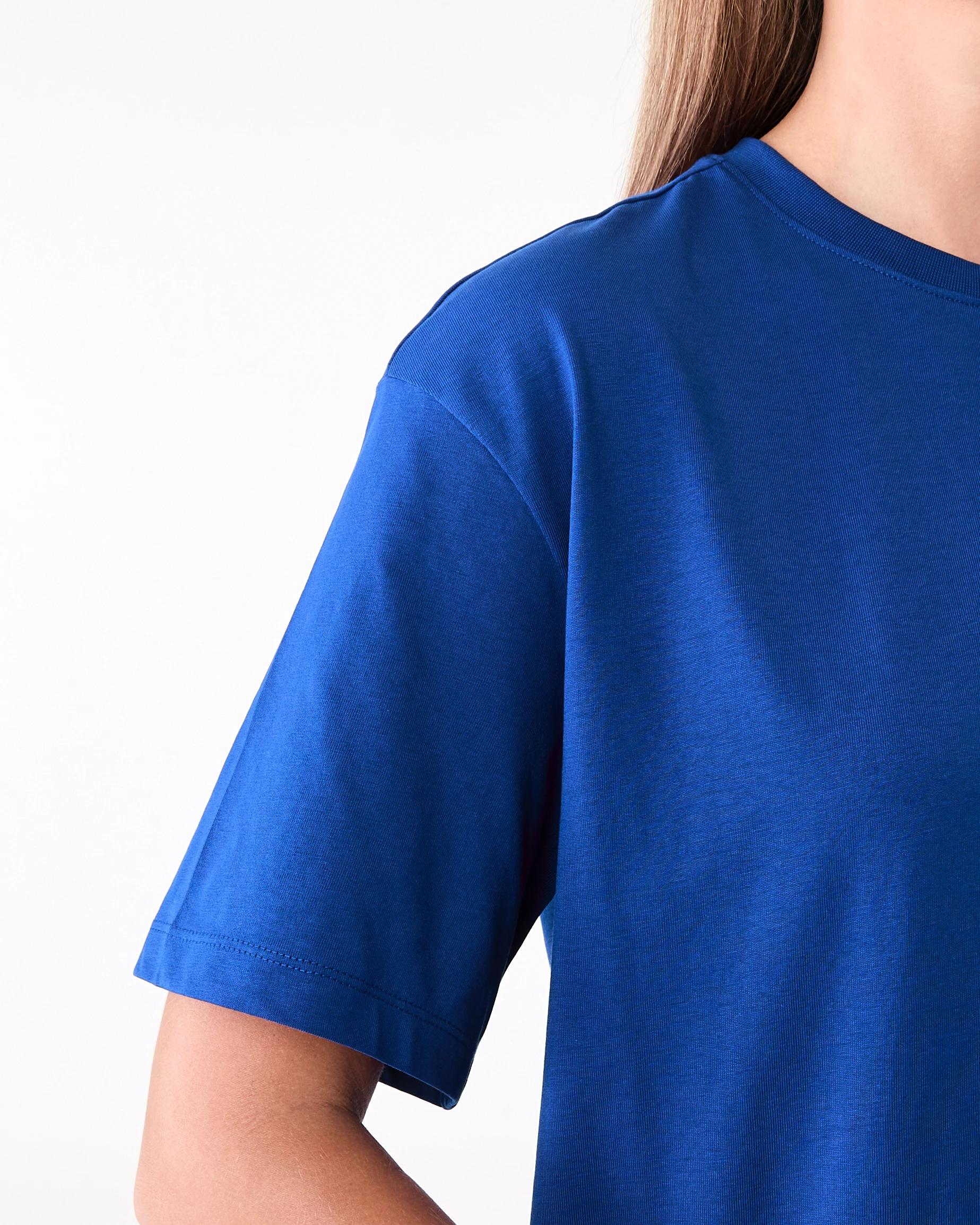 6 Short Sleeve Oversized Boyfriend T-shirt Deep Blue, 6 of 6