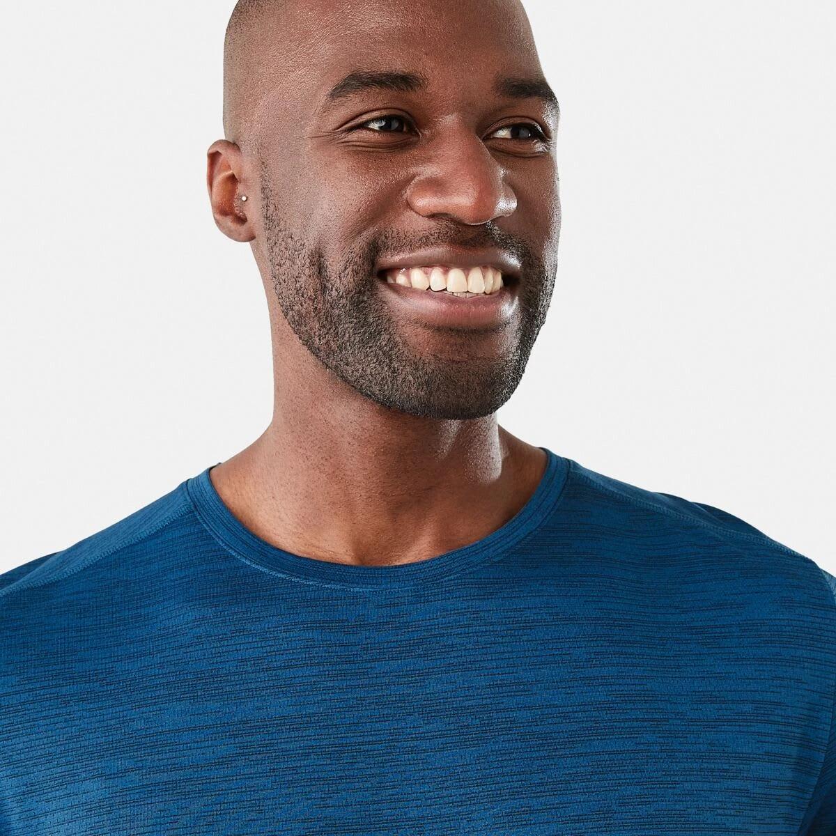4 Active Mens Crew Neck Cationic T-shirt Blu Wdgmar, 4 of 5