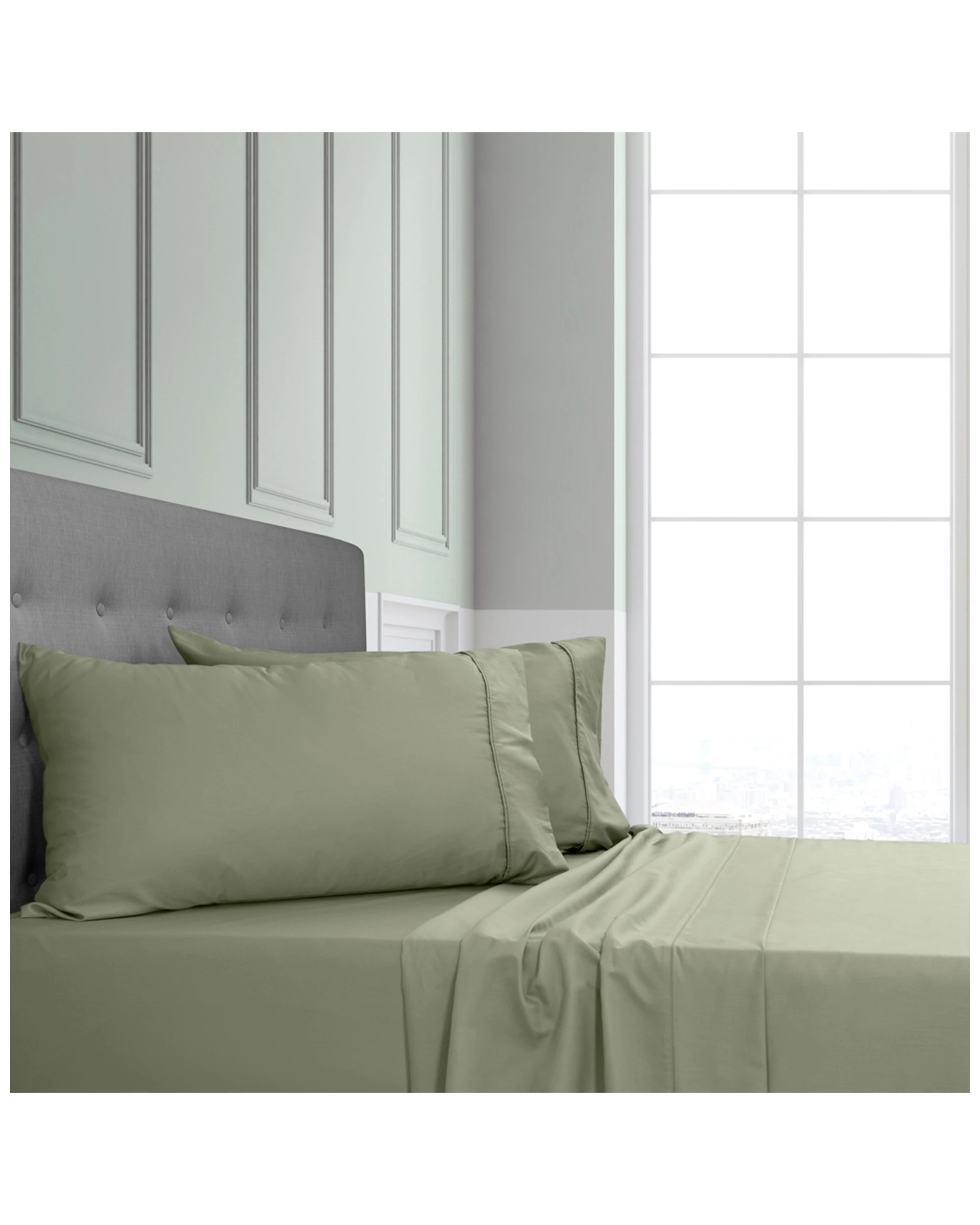 1 Ardor King Cotton Sheet Set 375 Thread Count Sheets Cotton Sateen Sheets
 - King Bed, 1 of 3