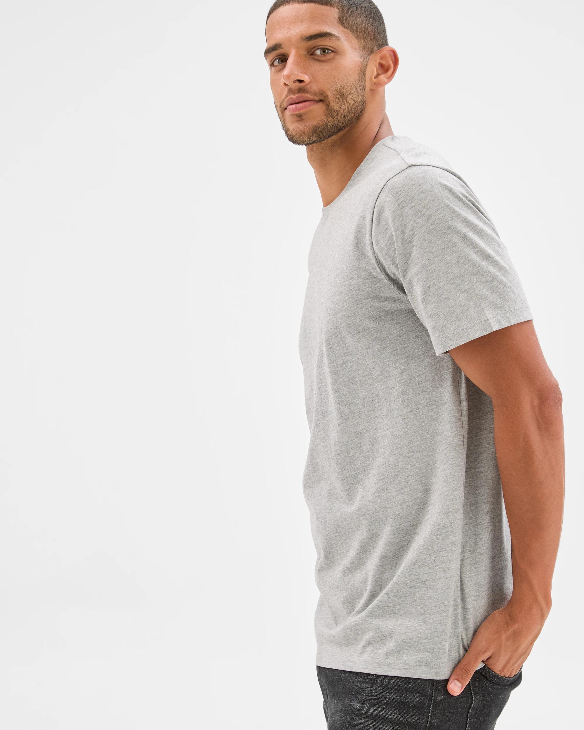 4 Target Australian Cotton T-Shirt GREY MARLE, 4 of 6