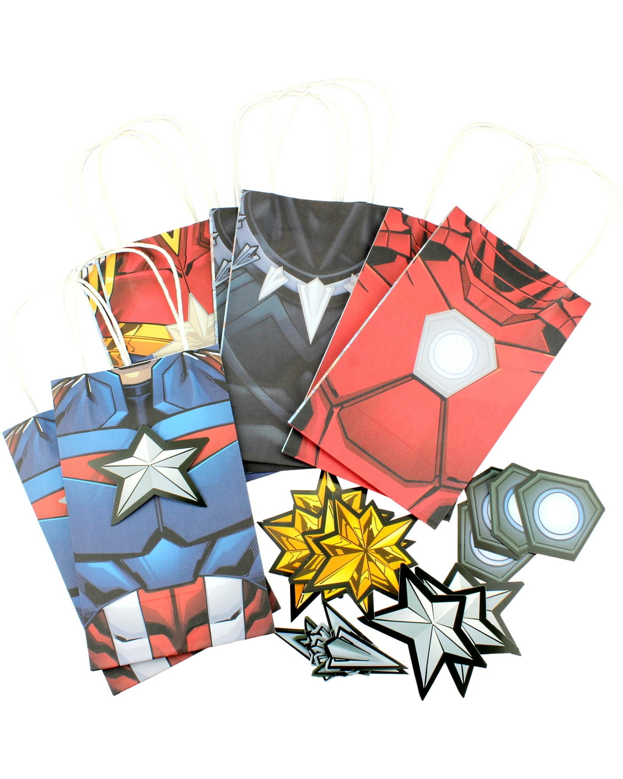 1 Marvel Marvel Avengers Powers Unite Paper Gift Bags Pack of 8, 1 of 2