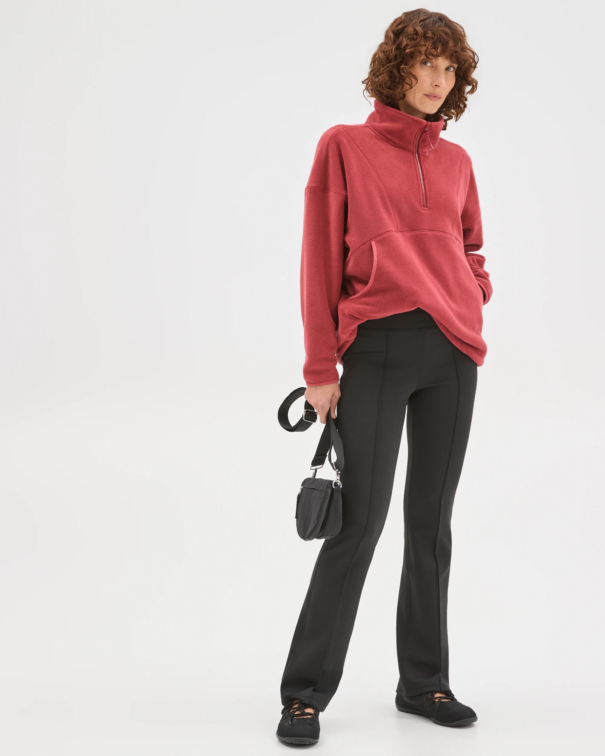 1 Target Woman Polar Fleece 1/4 Zip Jumper EARTH ROSE, 1 of 6