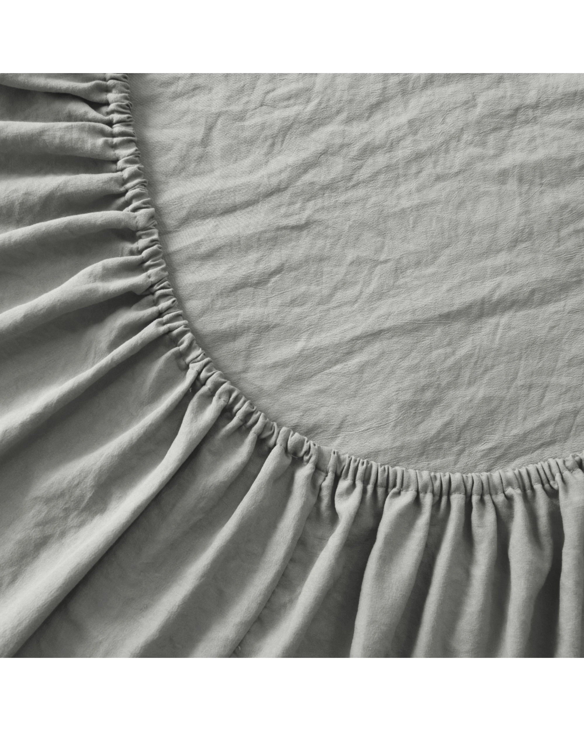 7 Dreamaker Superfine Washed Microfibre Combo Fitted Sheet Set - Single Bed - Dove Grey, 7 of 8