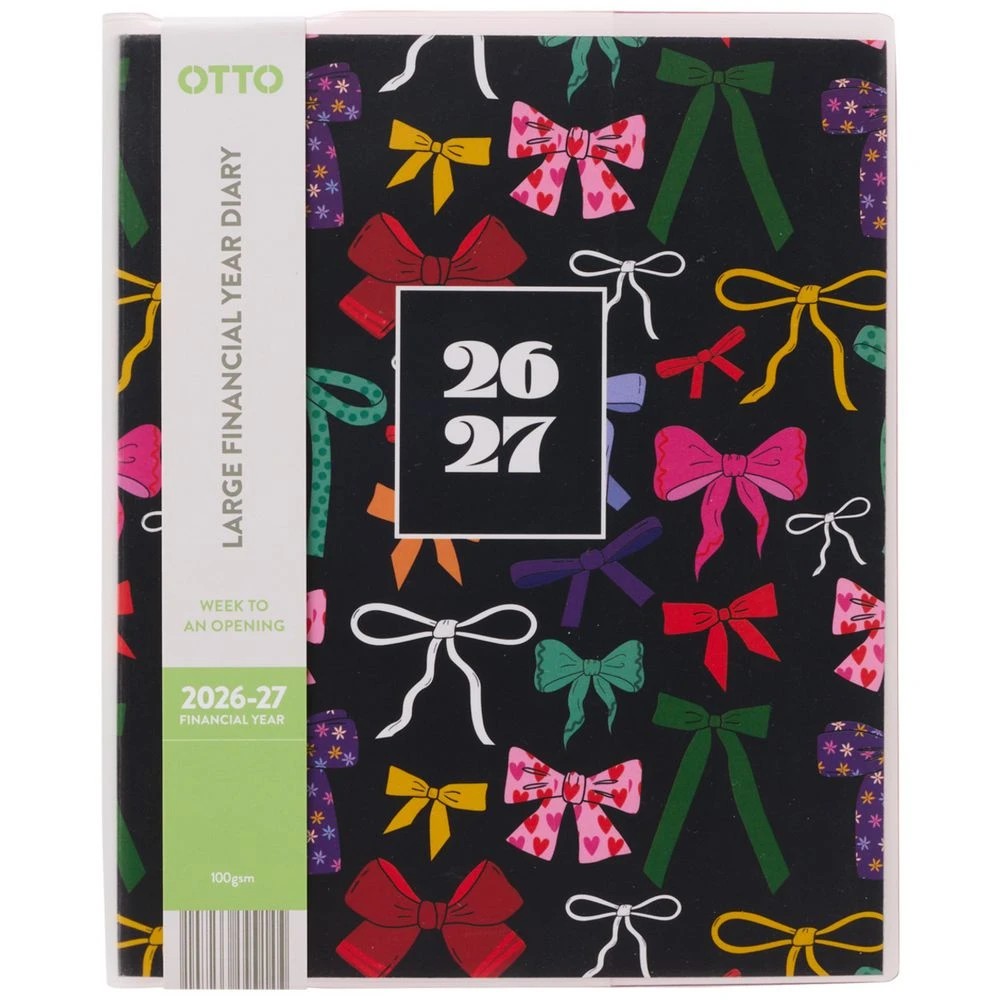 1 Otto Whimsy Diary FY26/27 Black, 1 of 7