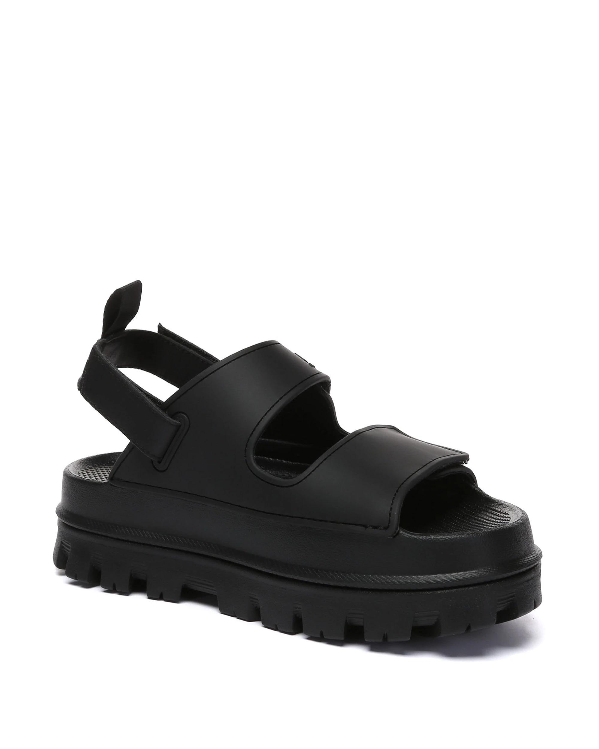 2 Australian Shepherd UGG Women Beatia Chunky Platform Sandals BLACK, 2 of 5