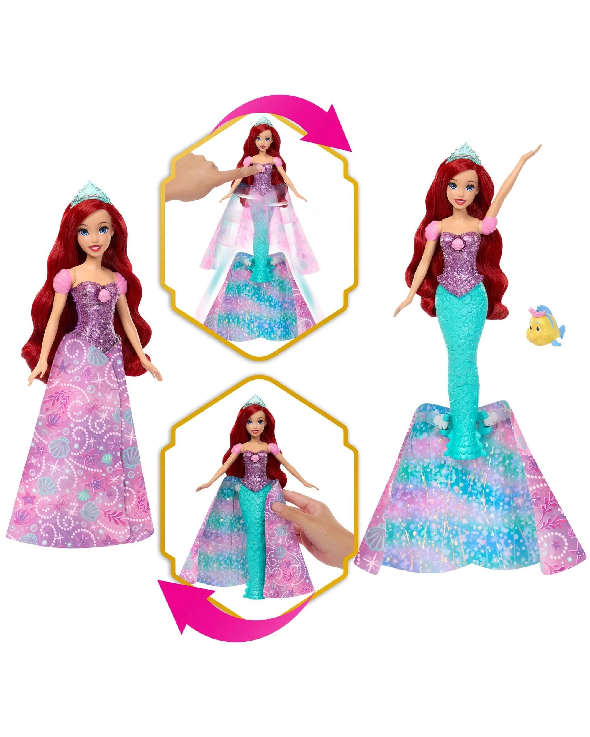 3 Disney Princess Transforming Ariel Doll, 3 of 6