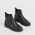BLACK PEBBLED LEATHER