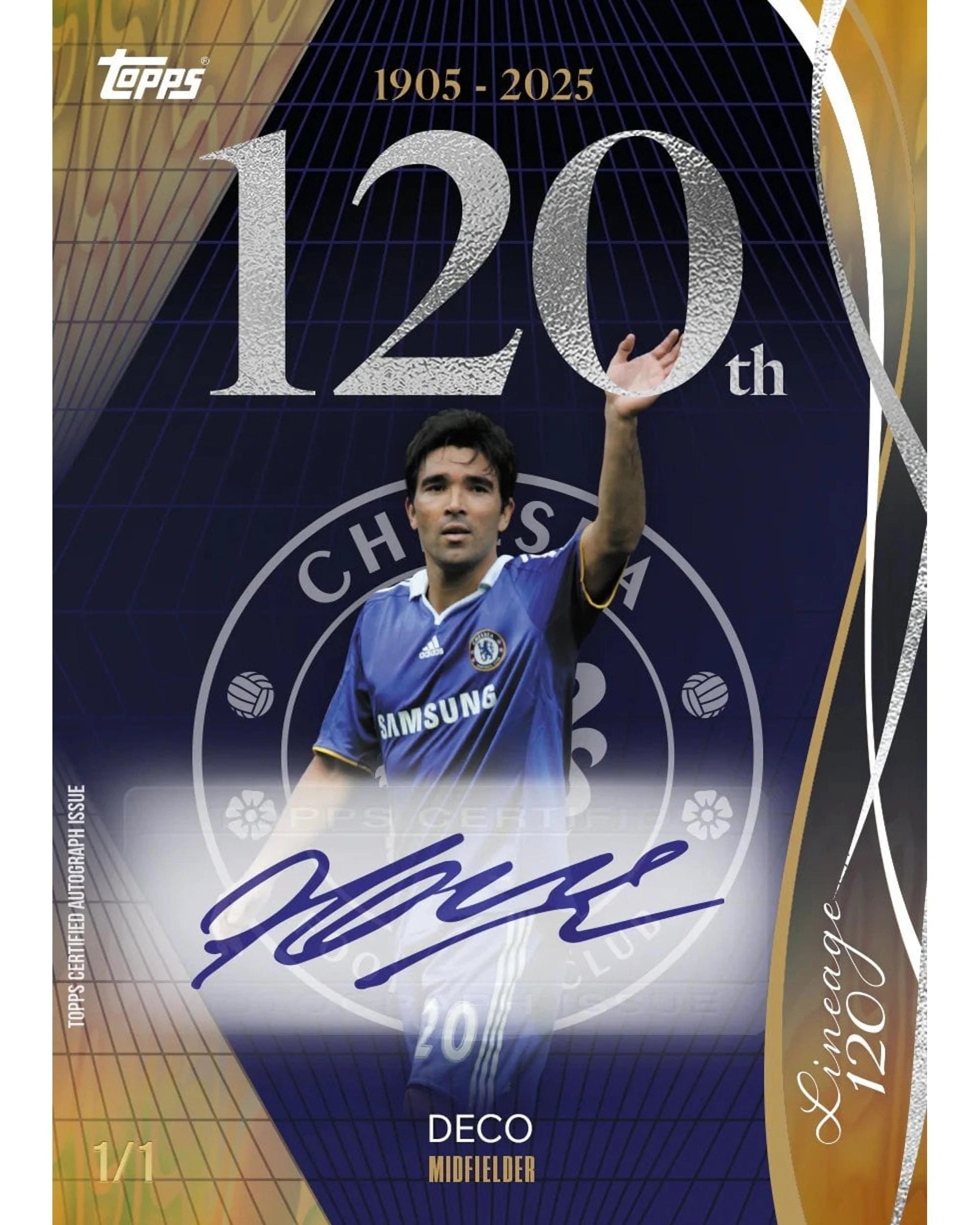 5 Topps 2024/25 Chelsea Lineage 120 Year Anniversary Edition Soccer Hobby Box, 5 of 9