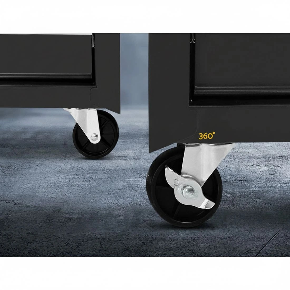 6 Giantz 17 Drawer Tool Box Cabinet Chest Trolley Toolbox Garage Storage Box - Black, 6 of 6