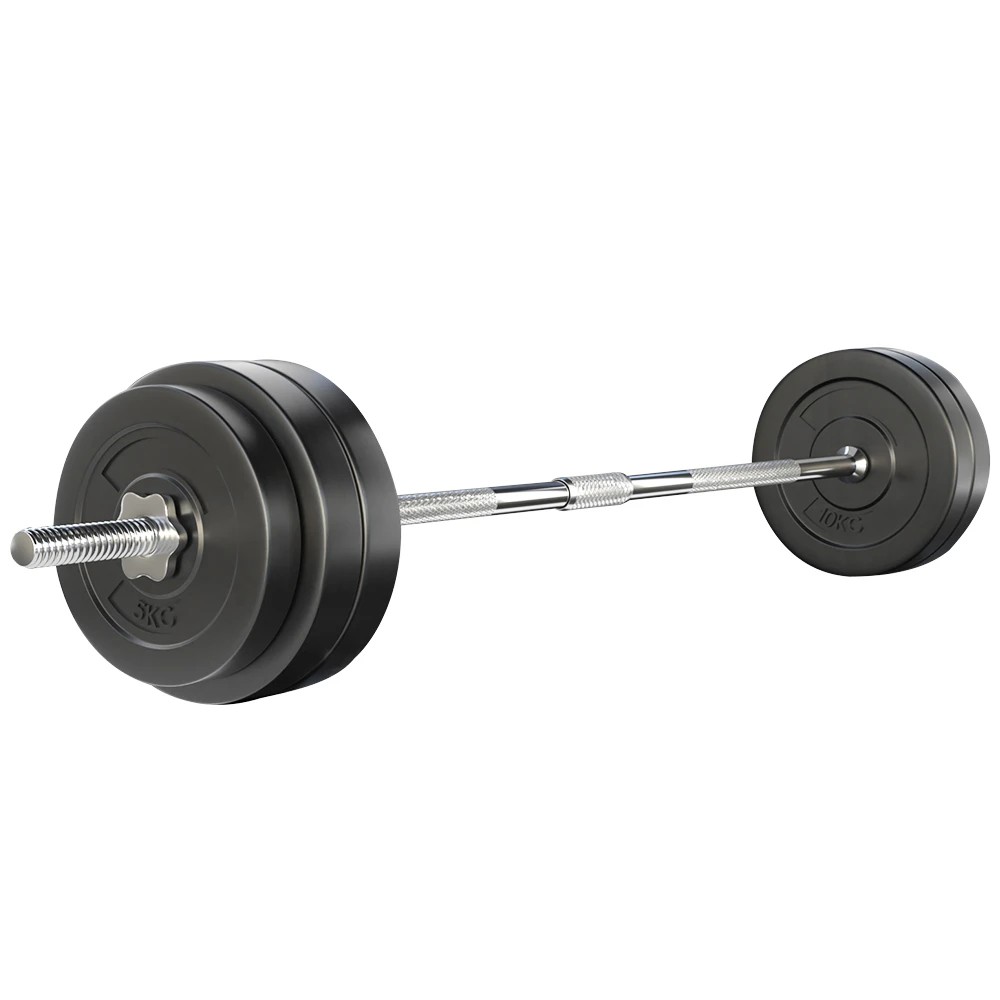 1 Everfit 58kg Barbell Set Weight Plates Bar Lifting Bench 168cm - Multi, 1 of 6