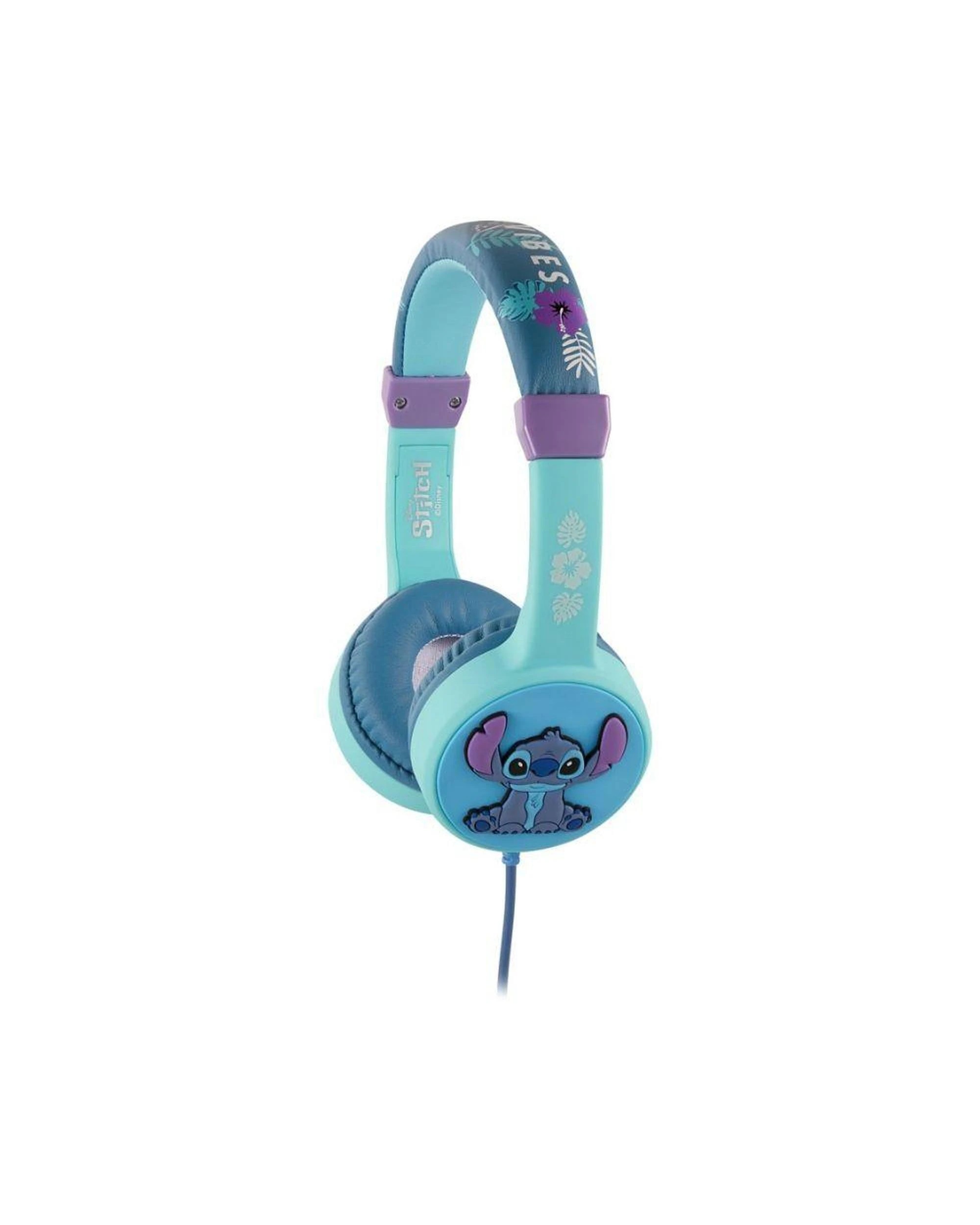 2 Disney Stitch 3D Kids Stereo Headphones AUX Plug Adjustable Headband, 2 of 3