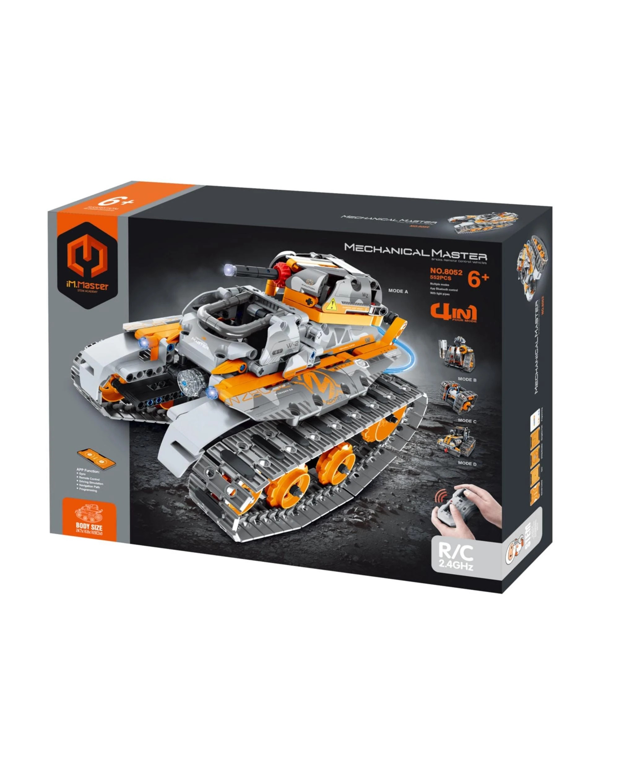 1 iM.Master Mechanical Master 4-in-1 High Speed Remote Control Vehicles 554 Piece Model Kit - 8052, 1 of 1