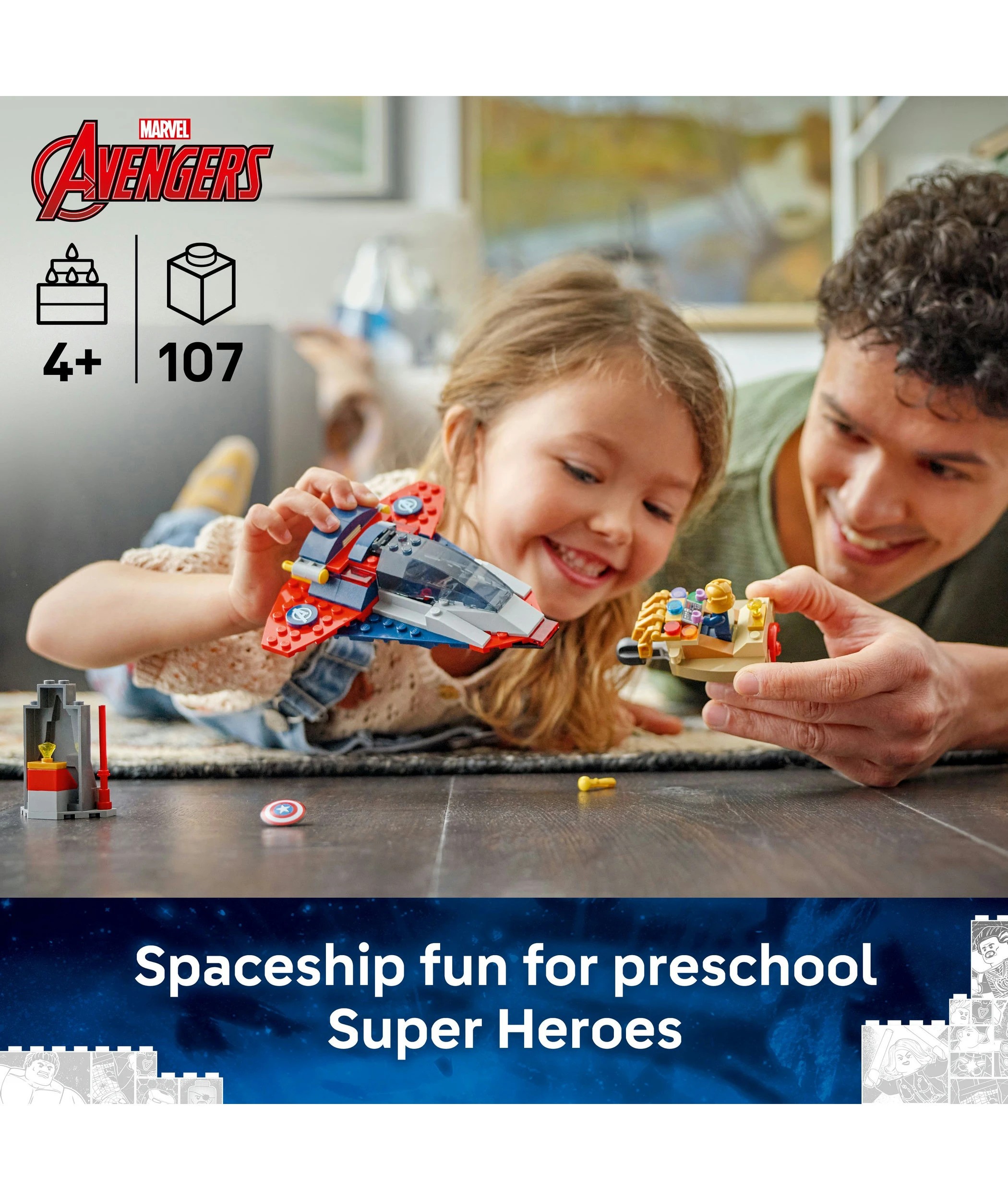 3 LEGO Marvel Super Heroes Captain America vs. Thanos 76319, 3 of 10