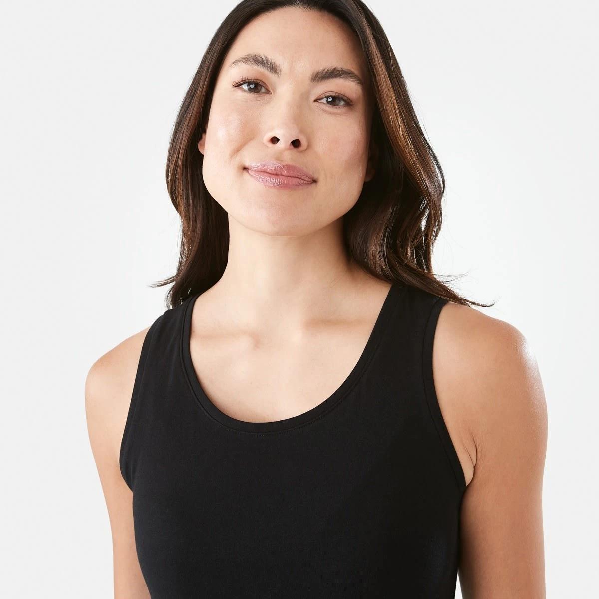 5 Sleeveless Stretch Tank BLACK, 5 of 6