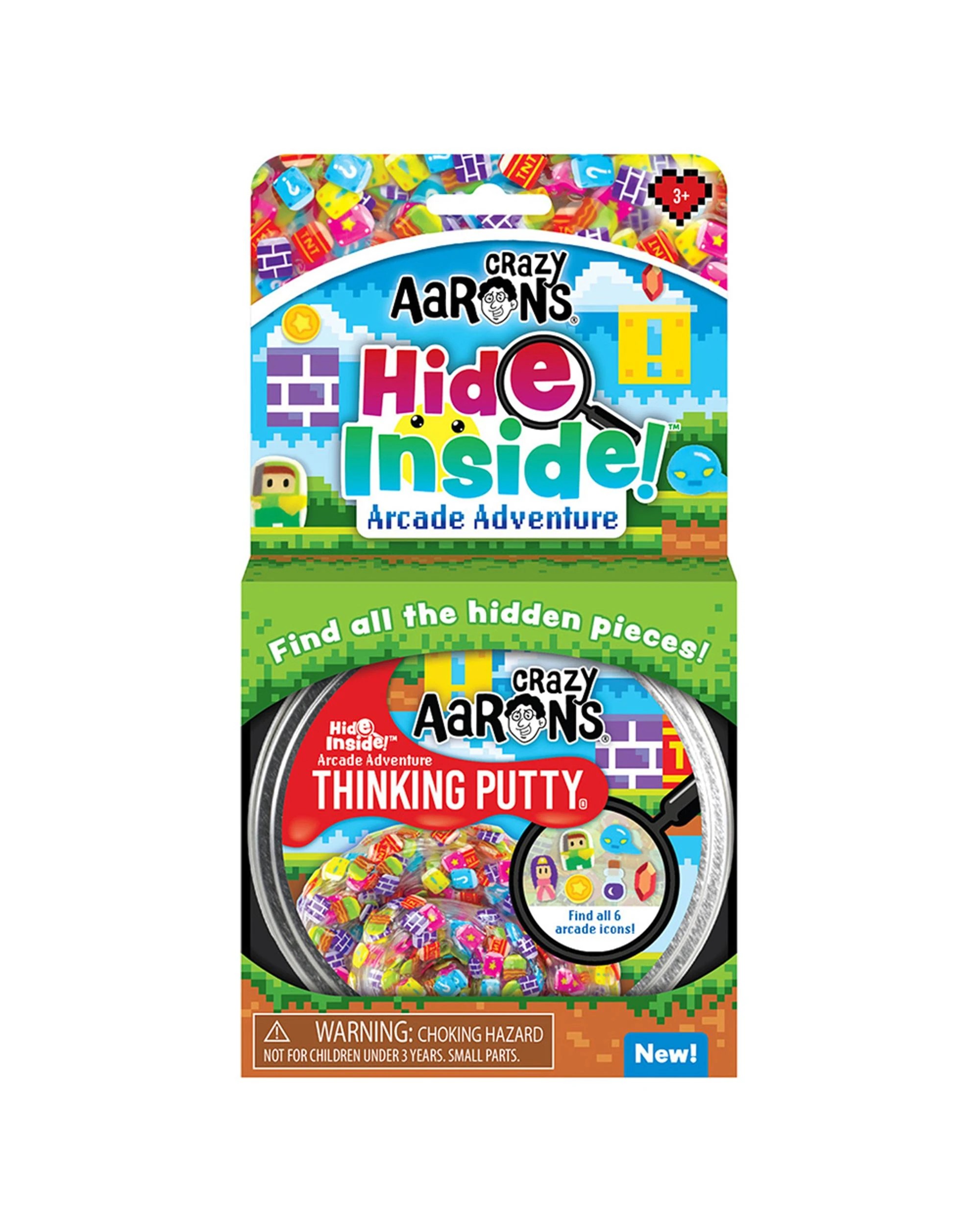 1 Crazy Aaron's Thinking Putty Hide Inside Arcade Adventure 4 inch Tin - Multi, 1 of 2