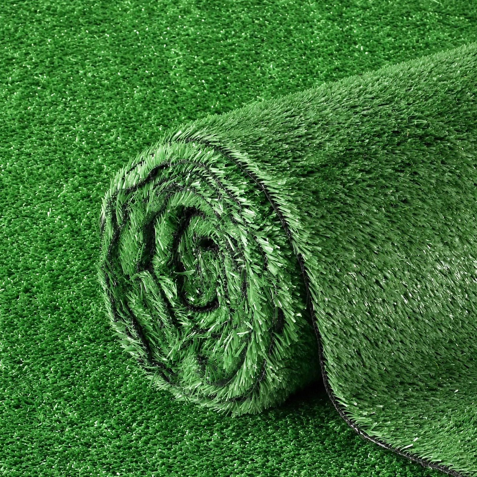 2 Ausway 10x2m Synthetic Turf Artificial Grass Roll 15mm UV Resistant Fake Lawn, 2 of 7