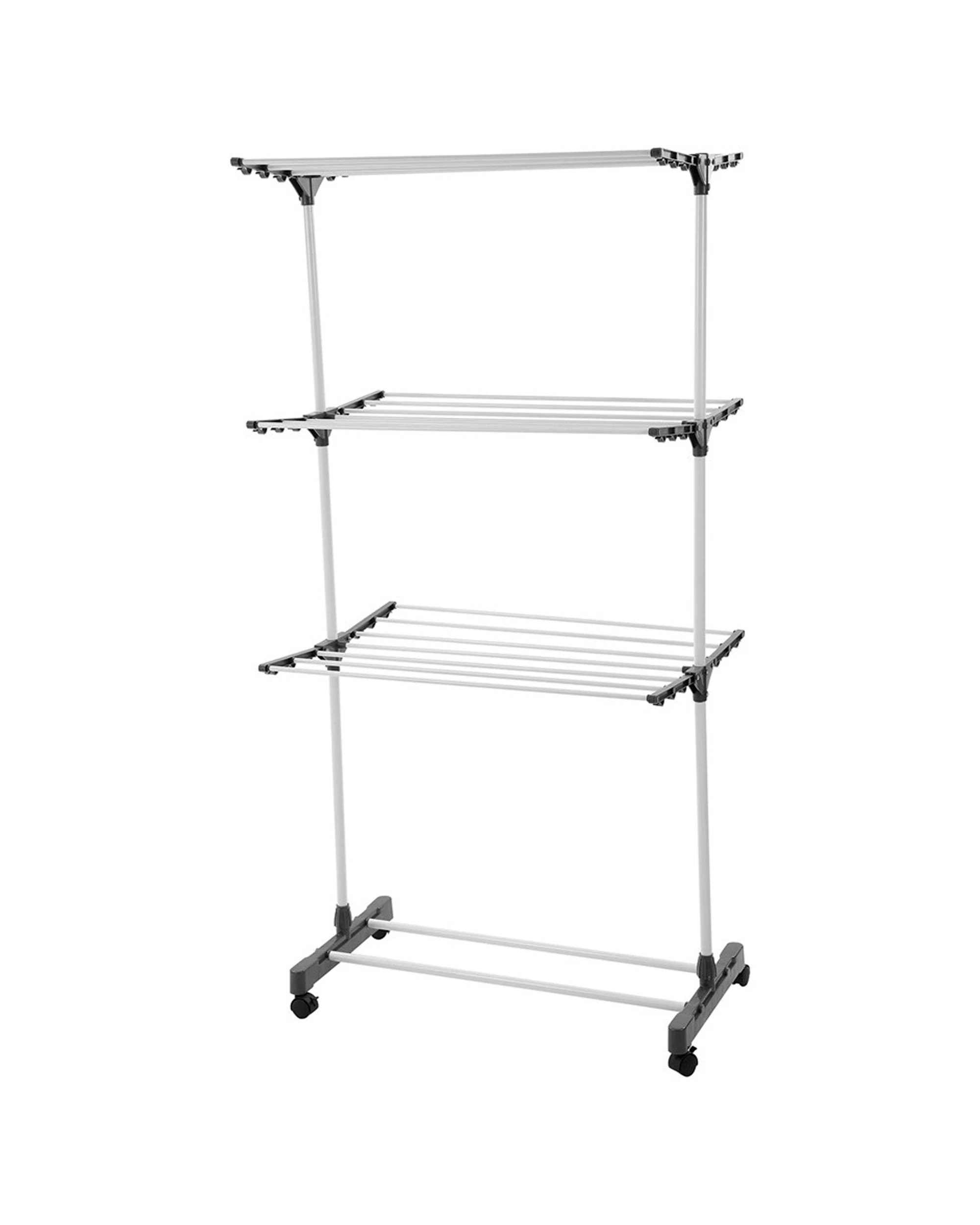 2 Boxsweden 80x60x165cm 3 Tier Clothes Dryer Rack Airer/horse W/ Wheels 21 Rails
 - Natural, 2 of 5