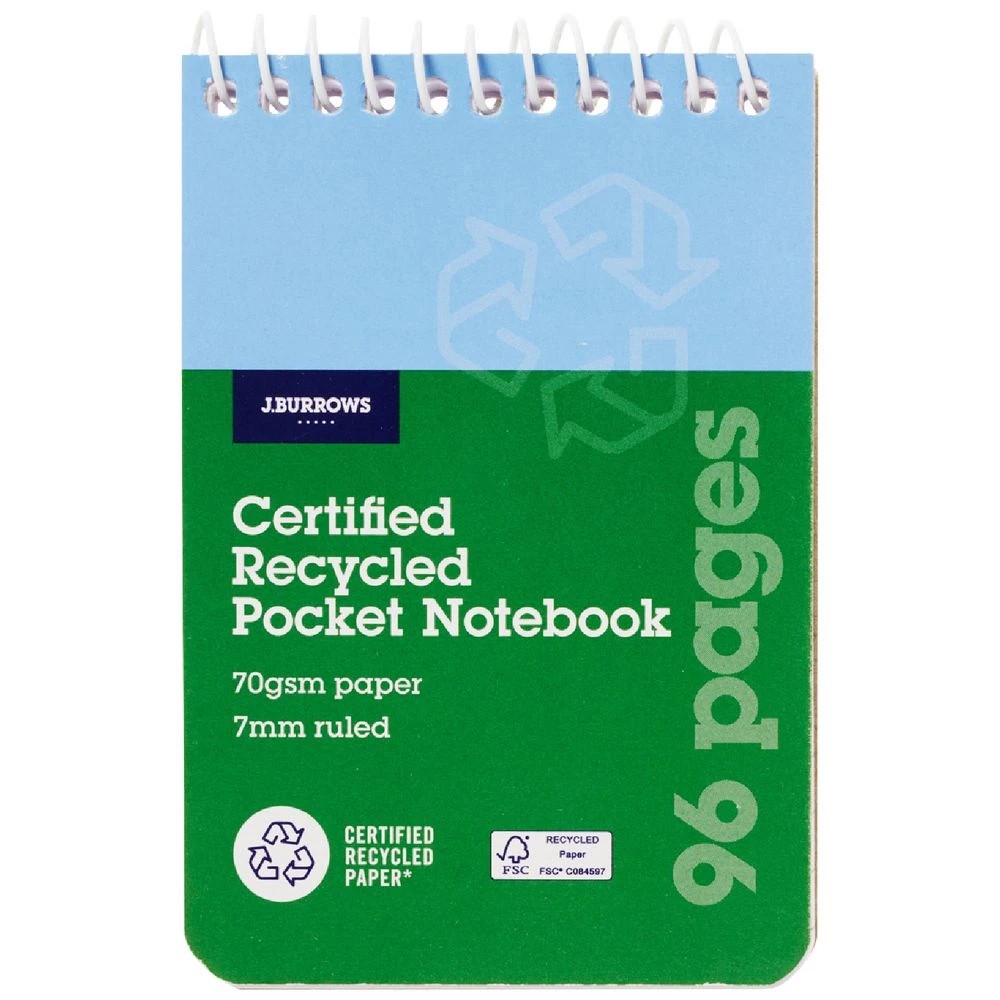 1 J.Burrows Pocket Notebook 96 Pages, 1 of 2