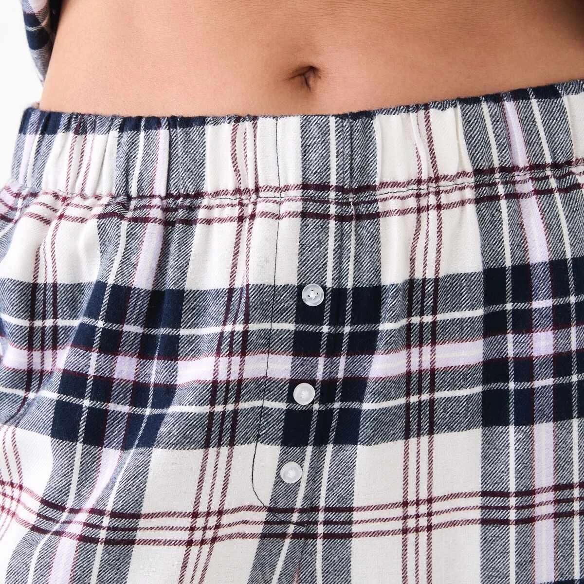 7 Relaxed Boyfriend Flannel Pyjama Set Mx Tartan, 7 of 7
