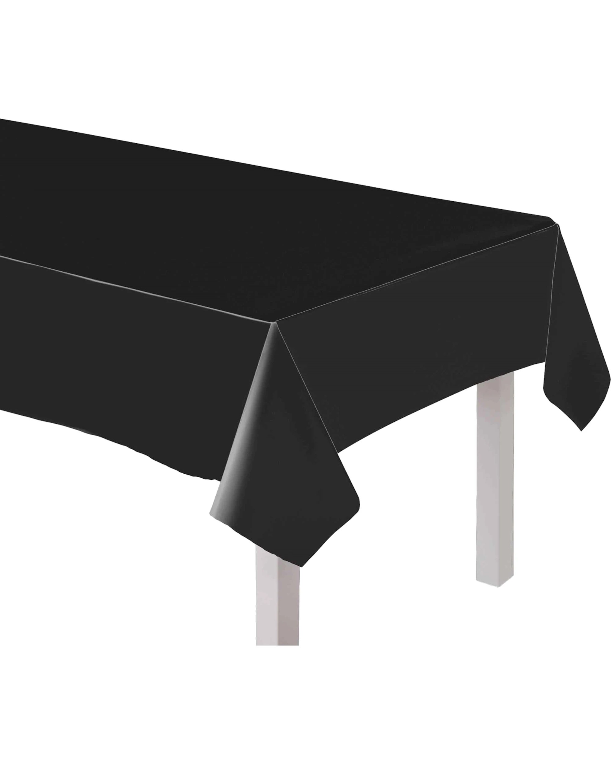 2 Amscan Rectangle Paper Tablecloth - Jet Black - Jet Black, 2 of 4