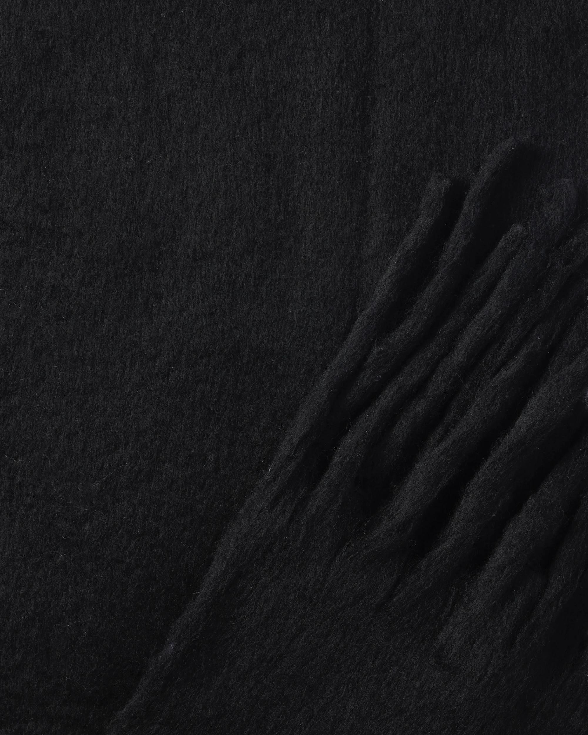 2 Plain Fluffy Scarf Black, 2 of 3