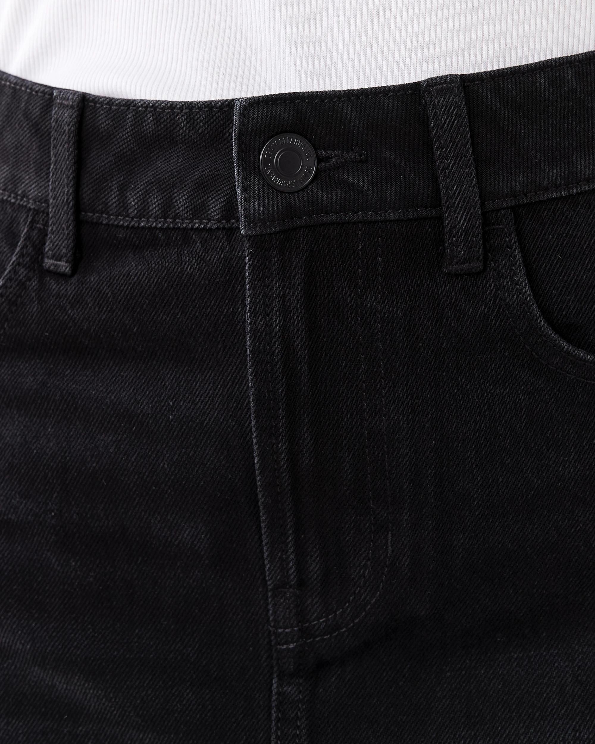 4 Denim A-Line Mini Skirt Black Wash, 4 of 7