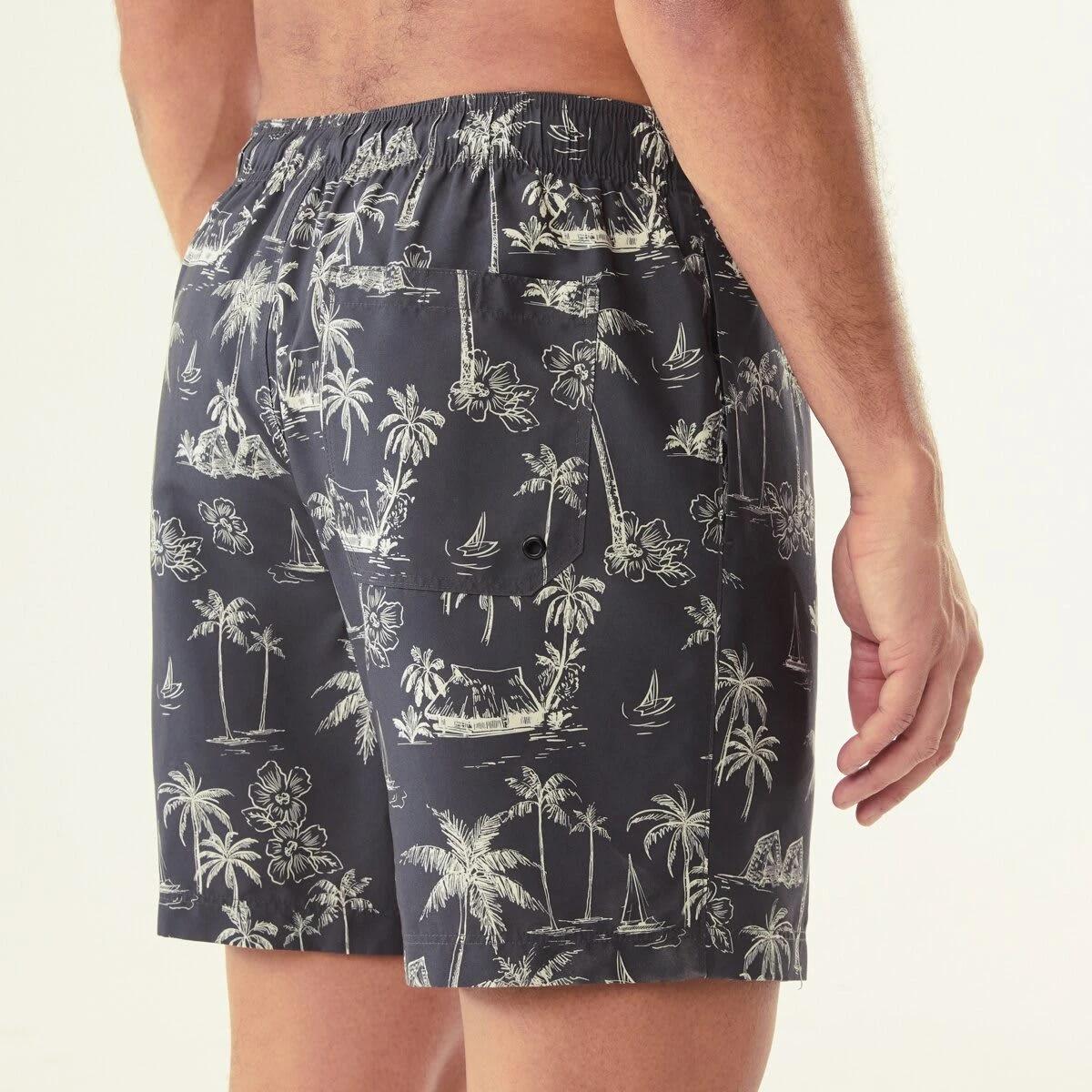 3 Regular Print Boardshorts PALM TREE, 3 of 5