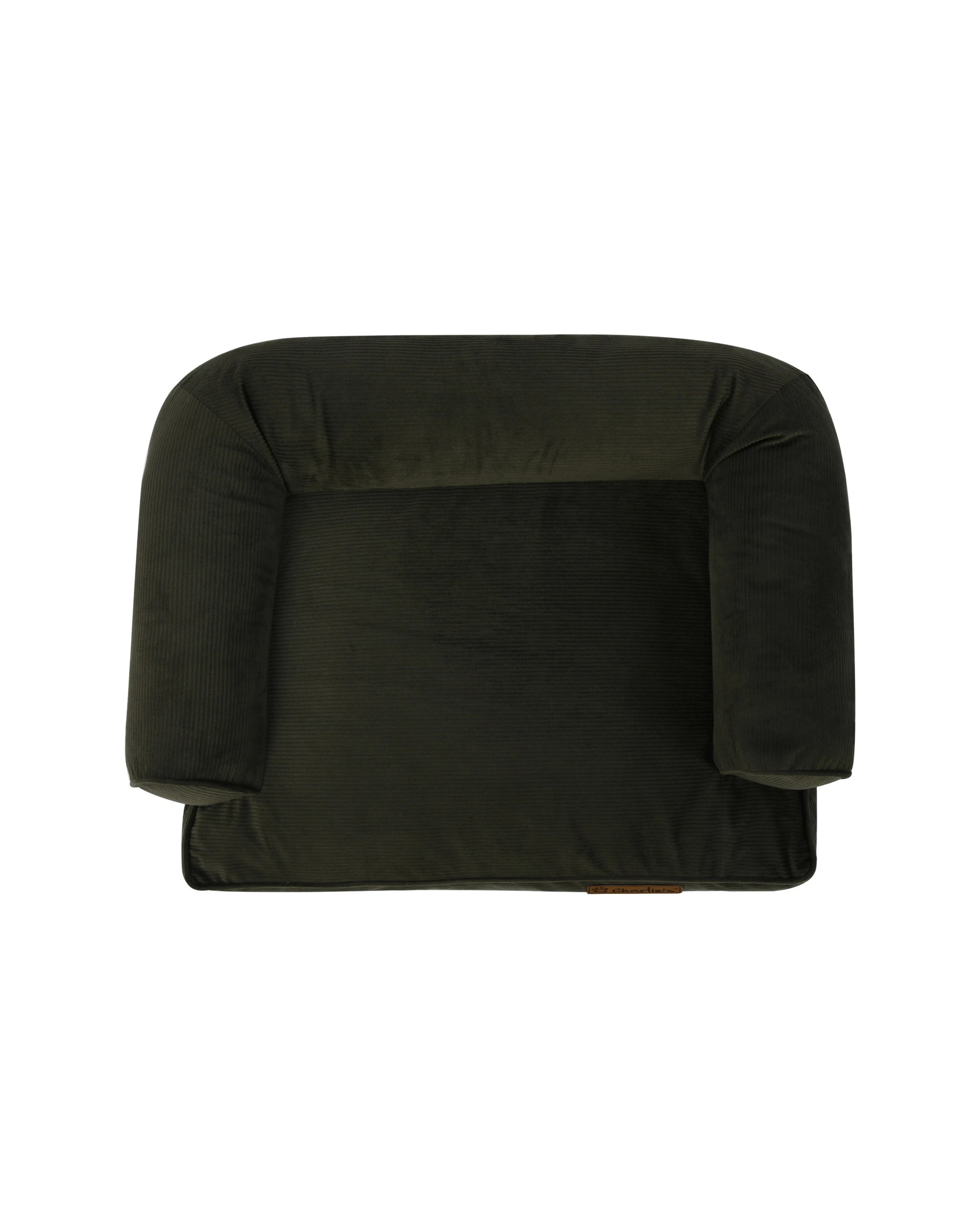 7 Charlie's Corduroy Dog Sofa Bed Medium - Green, 7 of 10