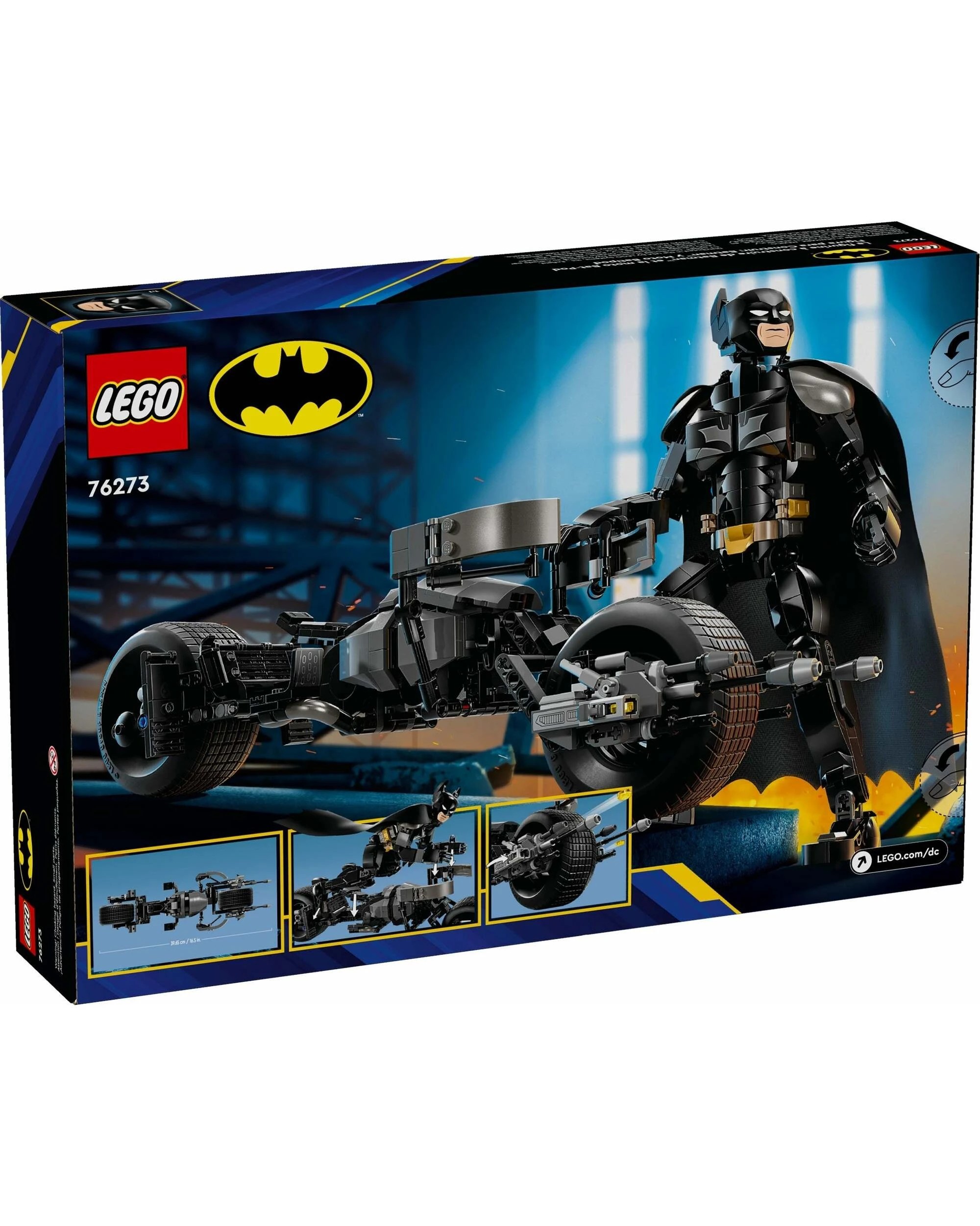2 LEGO 76273 DC Batman Construction Figure BatPod Bike, 2 of 5
