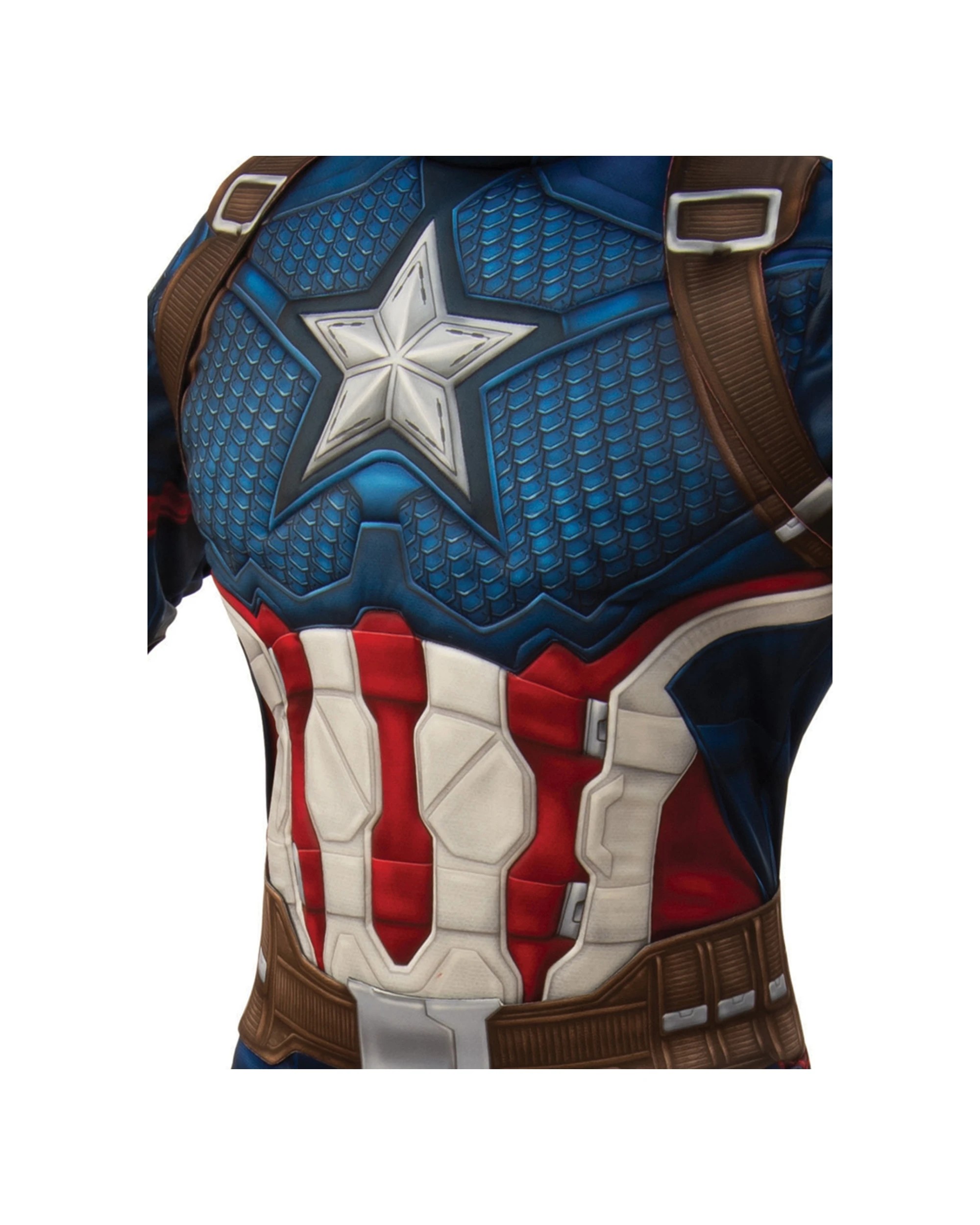 3 Marvel Captain America Deluxe Costume Party Halloween Size Standard Complete Set
 - Blue, 3 of 4