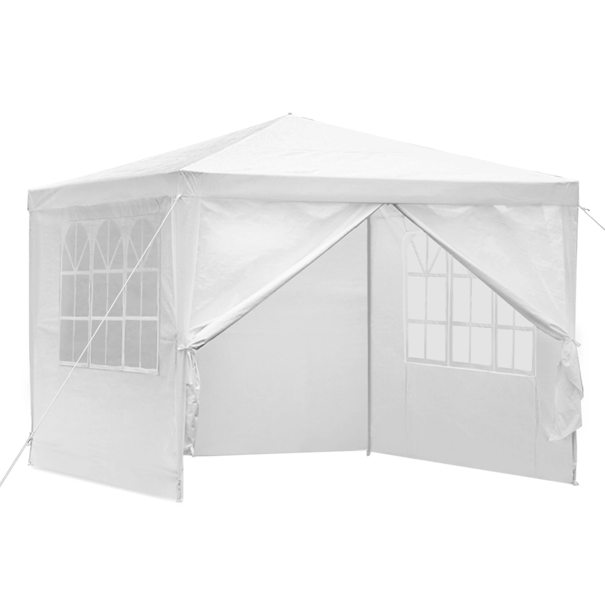1 Instahut Gazebo  Marquee Wedding Party Tent Outdoor Camping Side Wall - White, 1 of 7