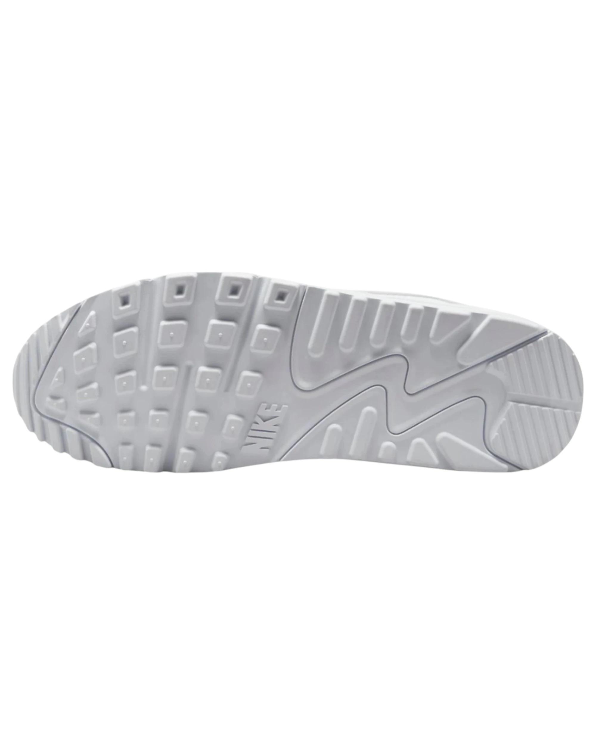 5 Nike Mens Air Max 90 Premium Triple White Athletic Shoes White, 5 of 8