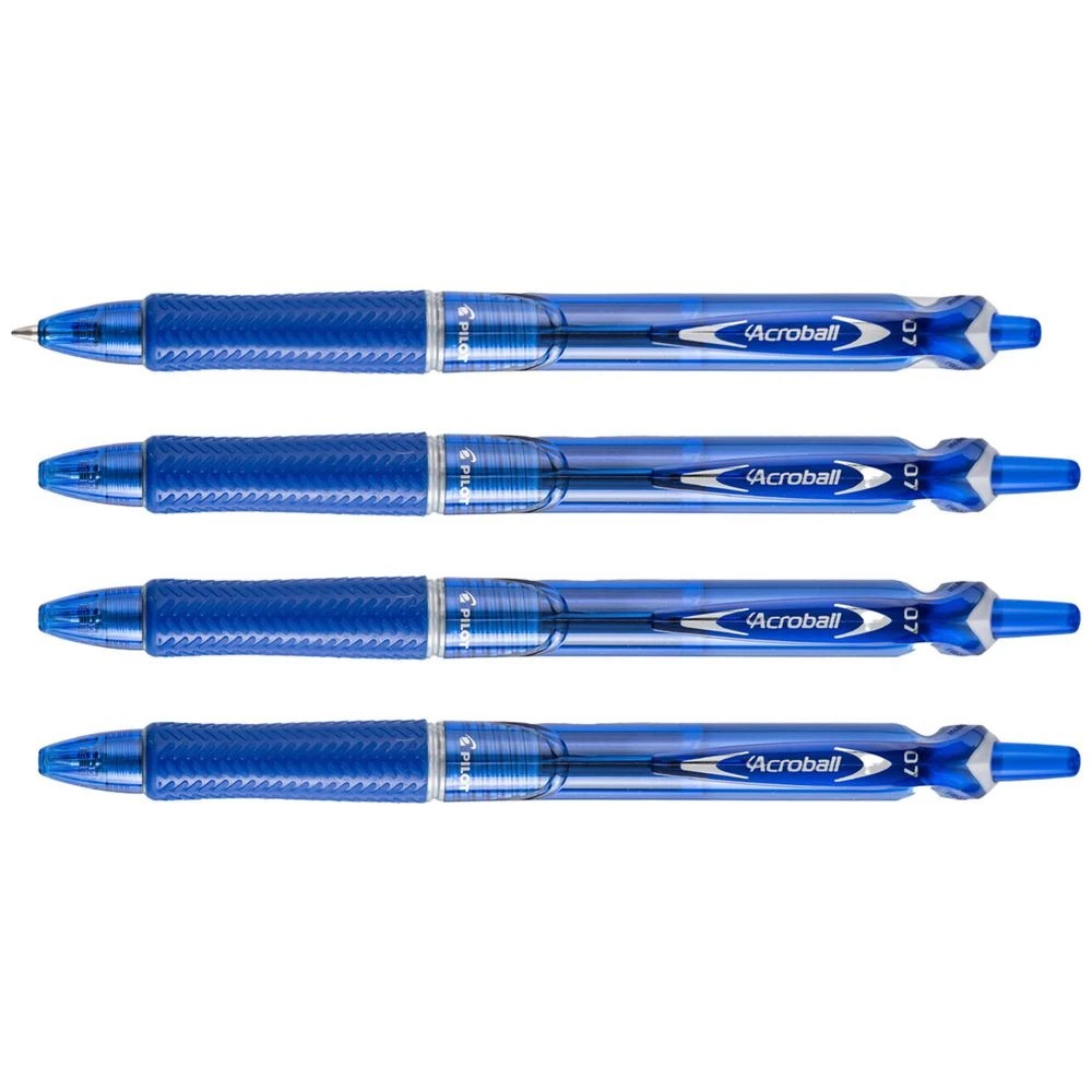 2 PILOT Acroball Ballpoint Pen 0.7mm Blue 4 Pack, 2 of 8