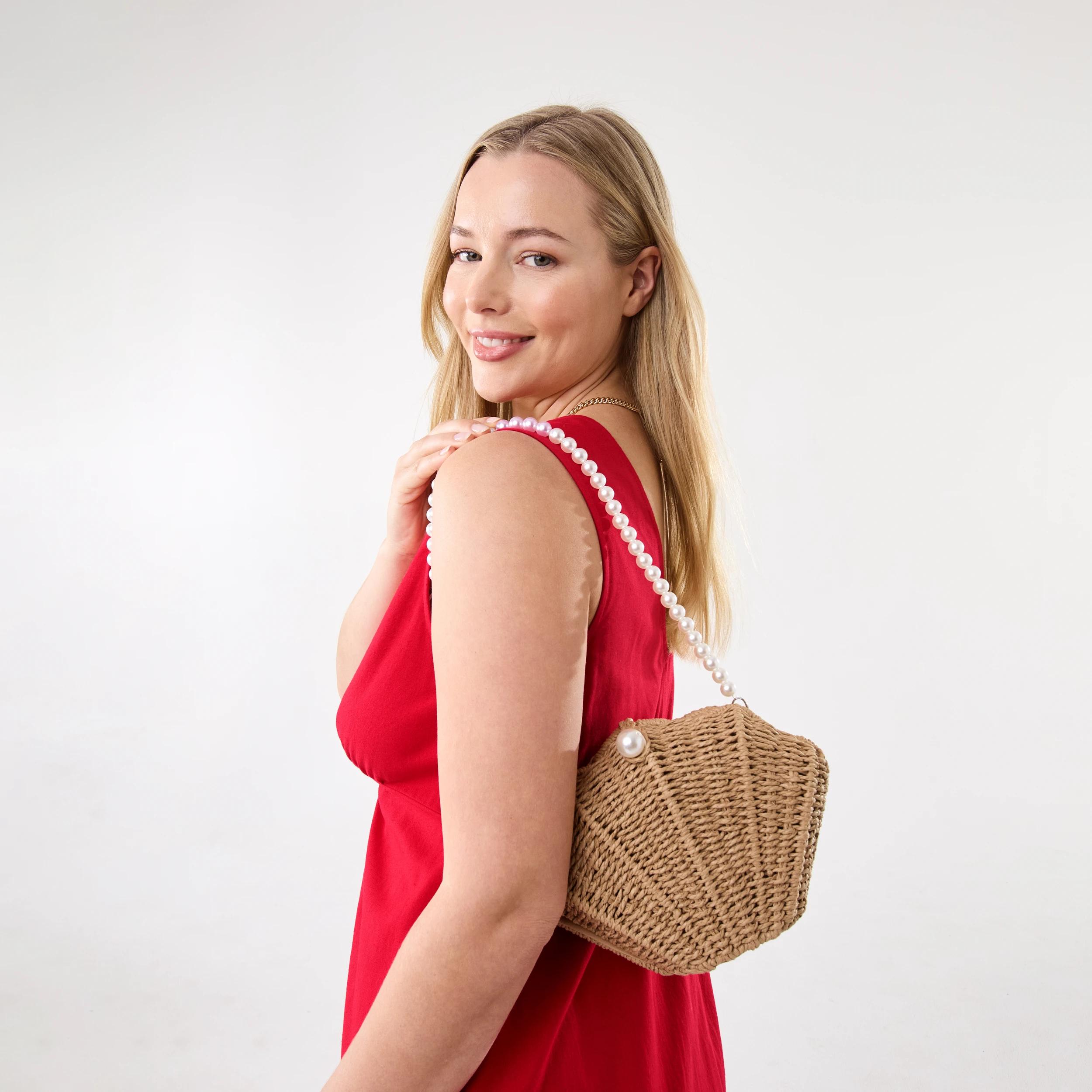 4 Shell Shoulder Bag Natural, 4 of 6