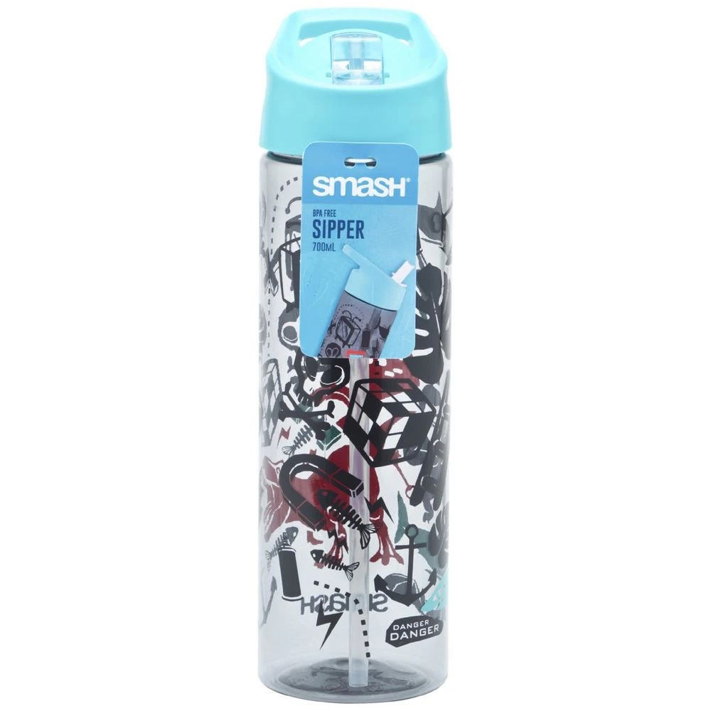 1 Smash Fashion Bottle Blue/Black 700mL, 1 of 3