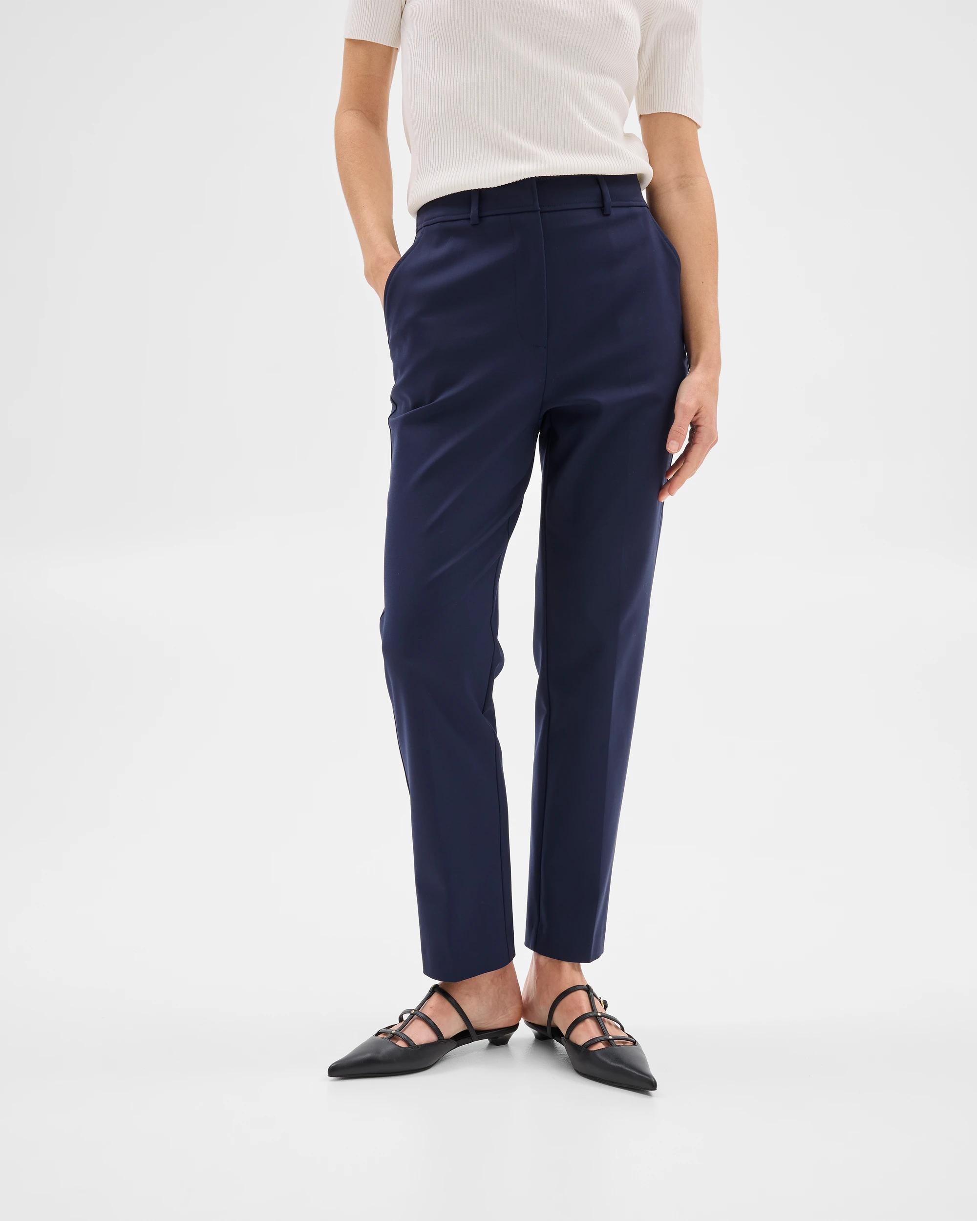 2 Tailored Slim Leg Pants - Preview NAVY BLUE, 2 of 5
