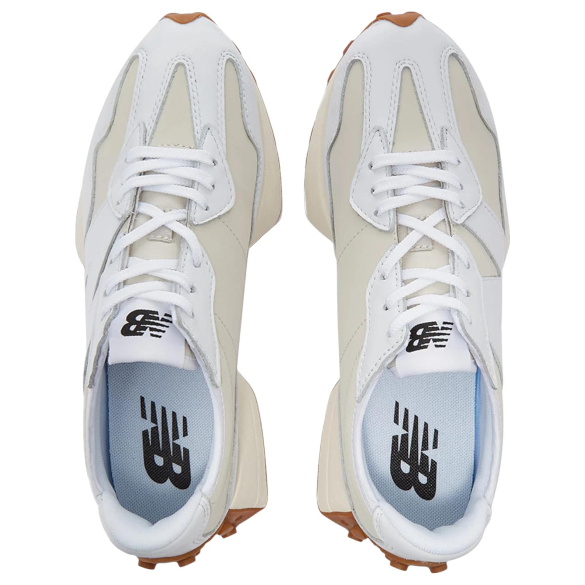 7 New Balance Womens 327 Moonbeam Athletic Shoes WHITE, 7 of 7