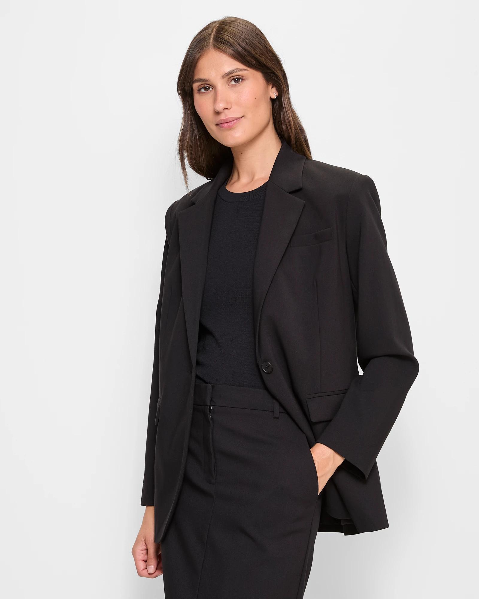 3 Classic Relaxed Blazer - Preview BLACK, 3 of 7