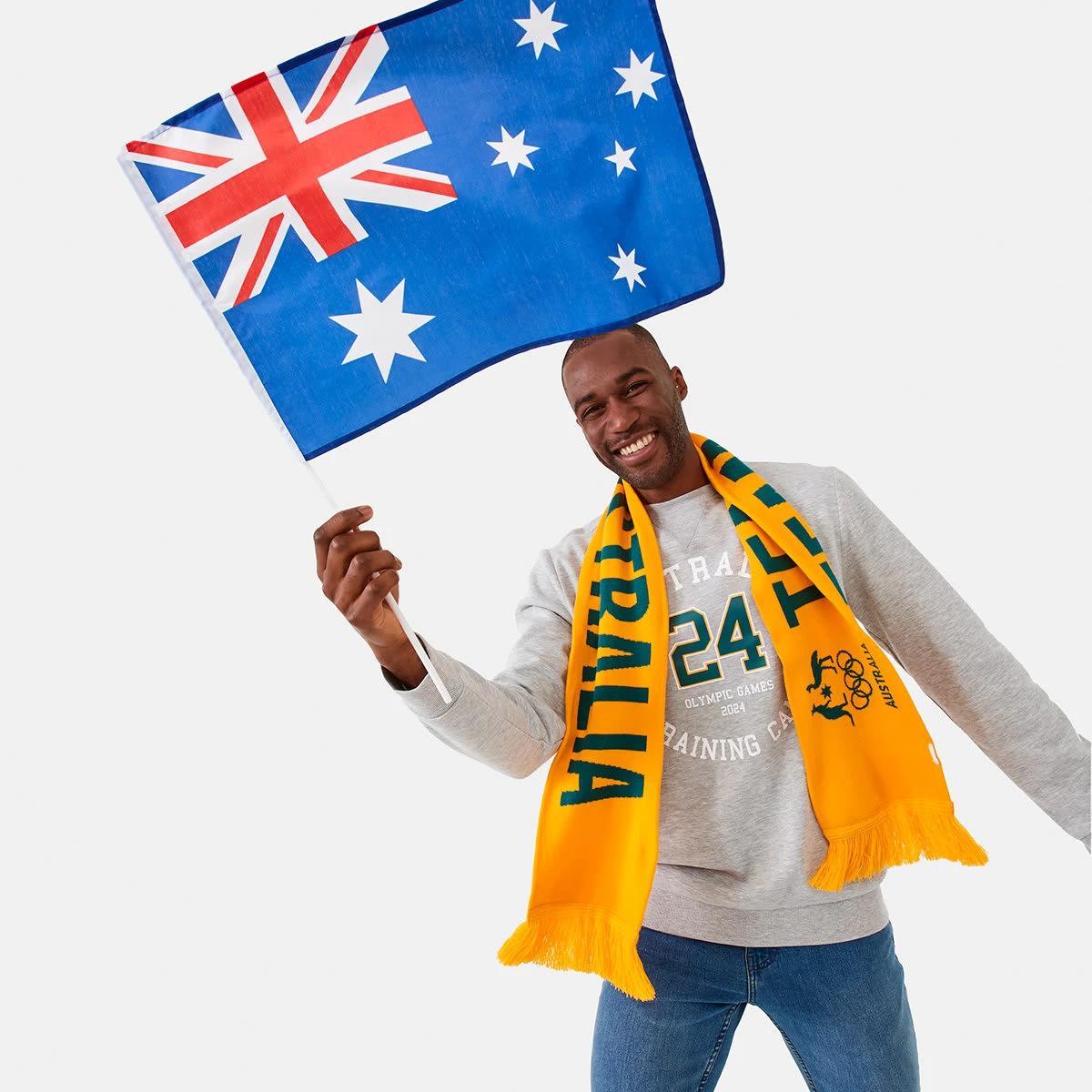 9 Active Unisex Olympics Team Aus Scarf Oz Yellow, 9 of 10