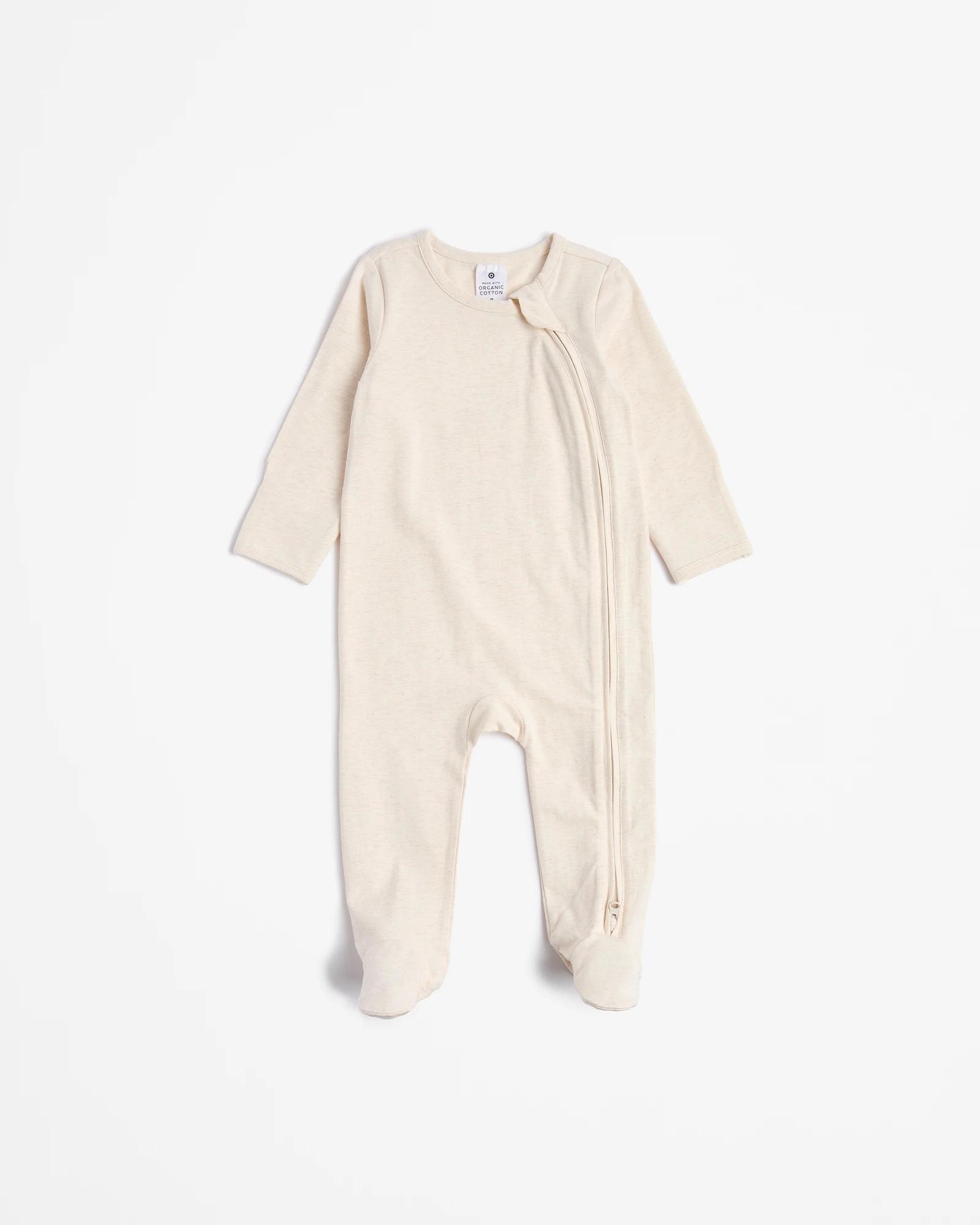 4 Target Baby Organic Cotton Print Zip Coveralls 3 Pack OYSTER GRAY, 4 of 5