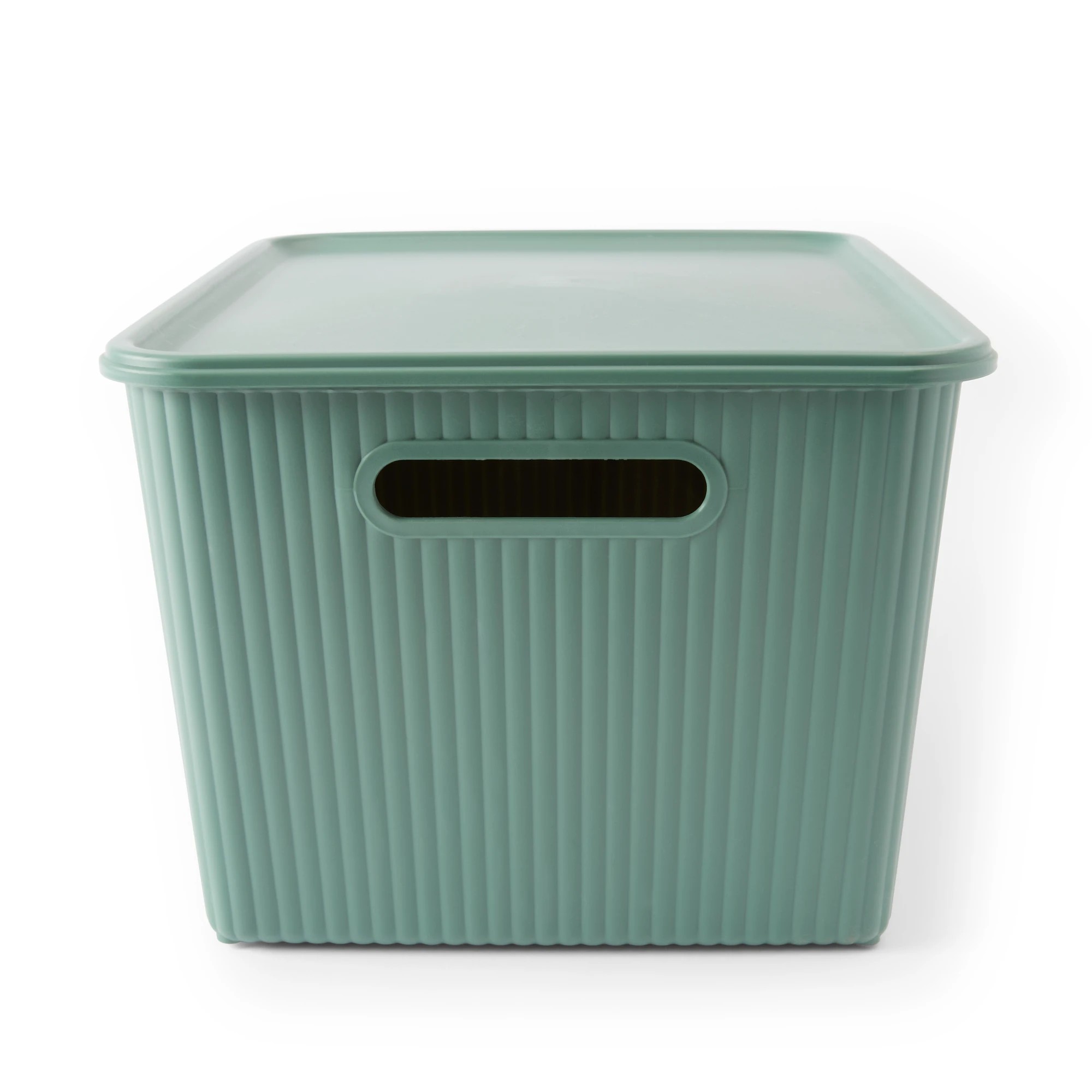 3 18L Ribbed Container - Green, 3 of 9
