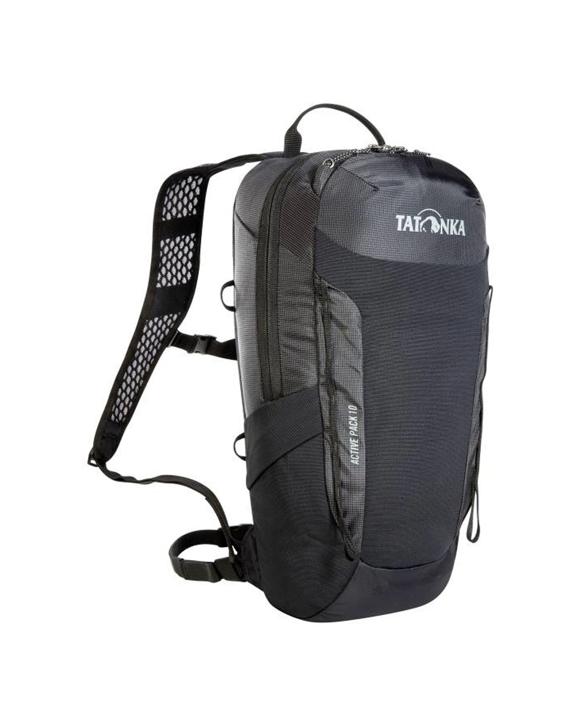1 Tatonka Active Pack 10 Daypack Backpack Lightweight Removable Waist Belt - Black, 1 of 4