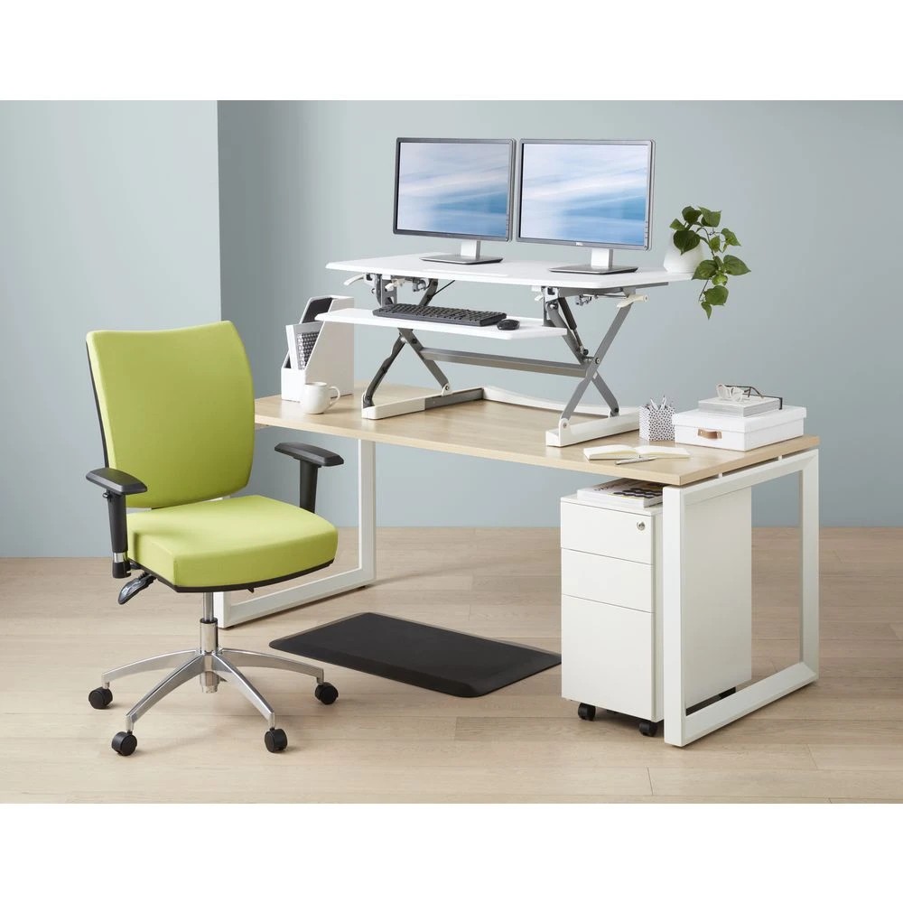2 Stilford S2 Pro Version 1 Desk 1500 x 750mm Oak/White Desks, Tables and Workstations, 2 of 5