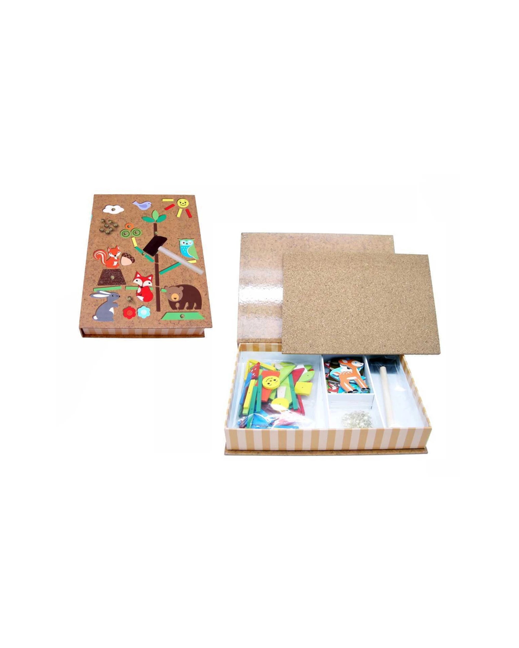 2 Kaper Kidz 170pc Forest Friend Tap A Shape Kids Wooden Toy - Multi, 2 of 5