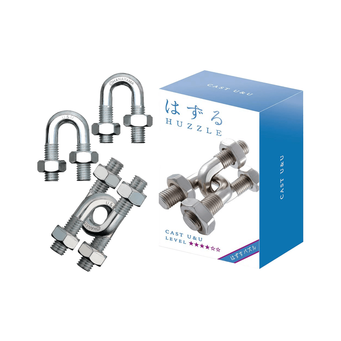 1 Hanayama Co. Hanayama Level 4 Cast U and U Puzzle, 1 of 1