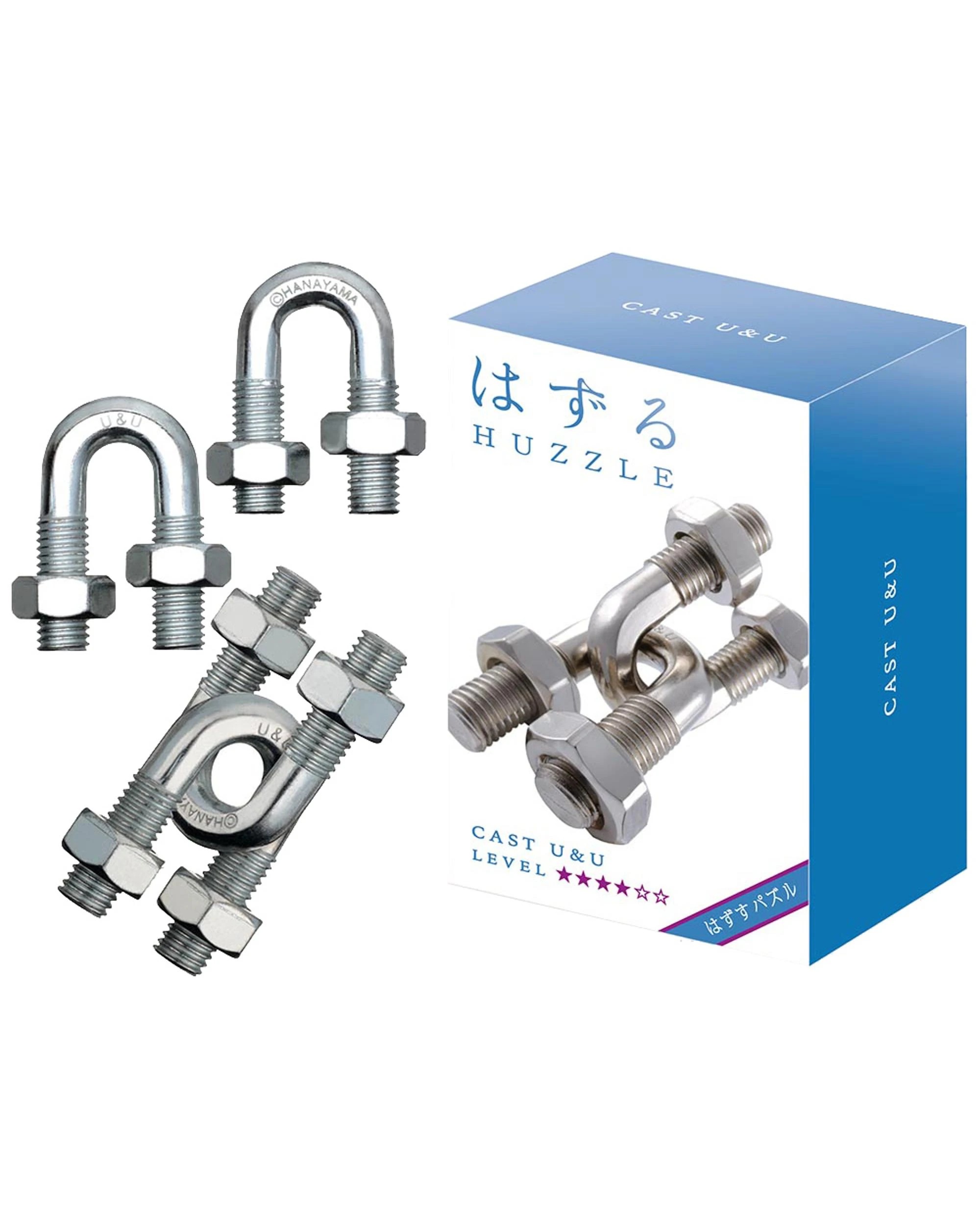 1 Hanayama Level 4 Cast U and U Puzzle, 1 of 1