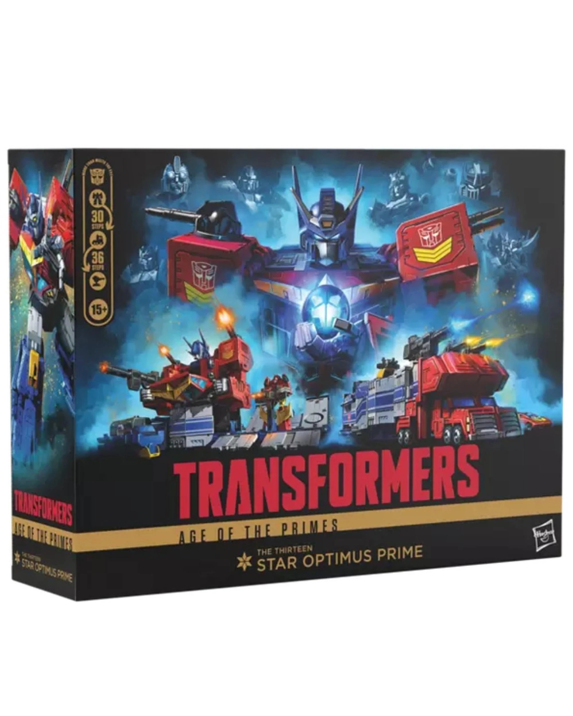 1 Transformers Age of the Primes: Titan Class The Thirteen Star Optimus Prime Figure, 1 of 10