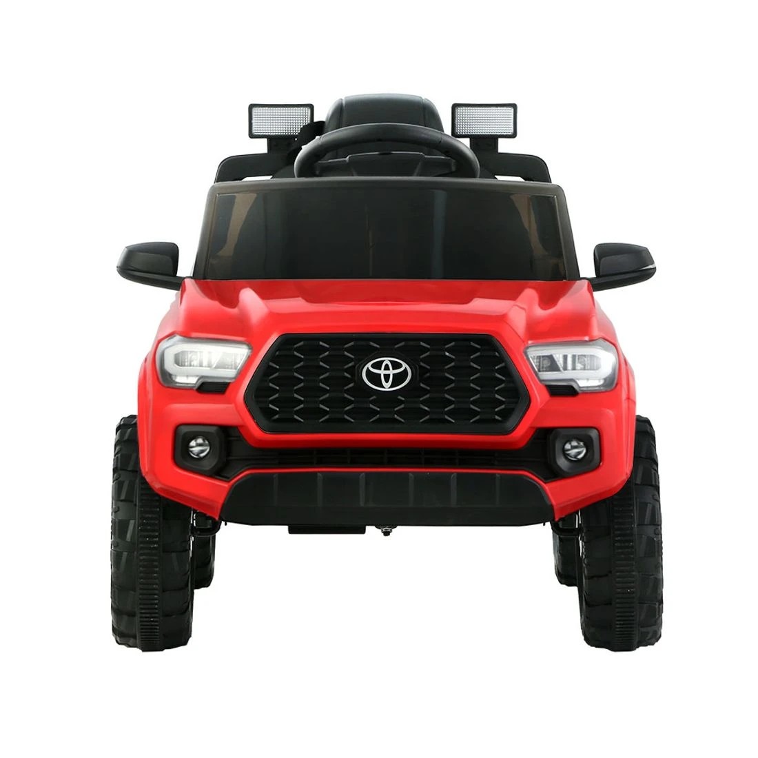 3 Kids Electric Ride On Car Toyota Tacoma Off Road Jeep Toy Cars Remote 12V - Red, 3 of 6