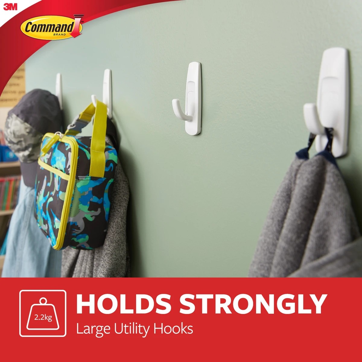 3 Command Mounting Hook Large Value Pack - White, 3 of 5